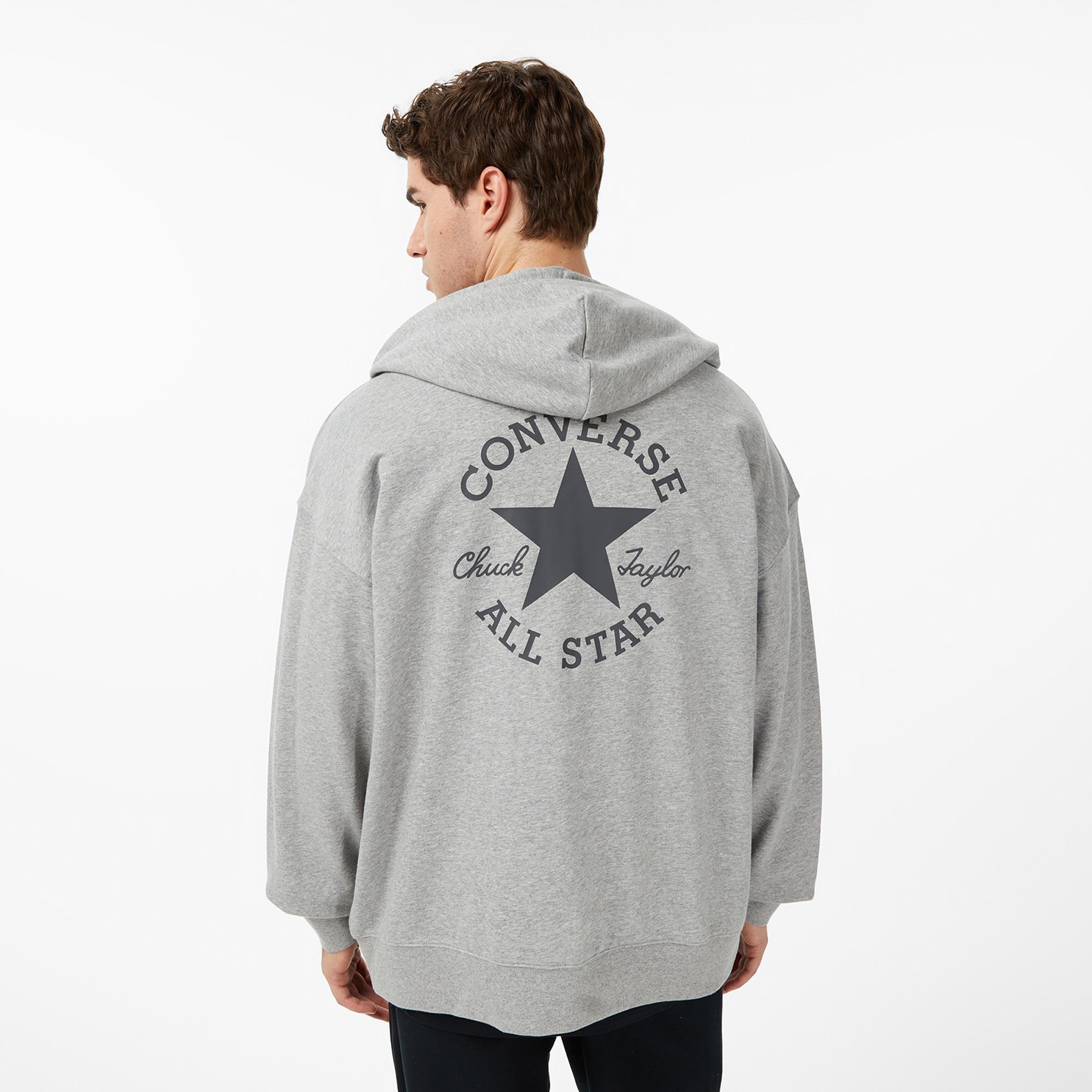 Converse Unisex Gri Sweatshirt