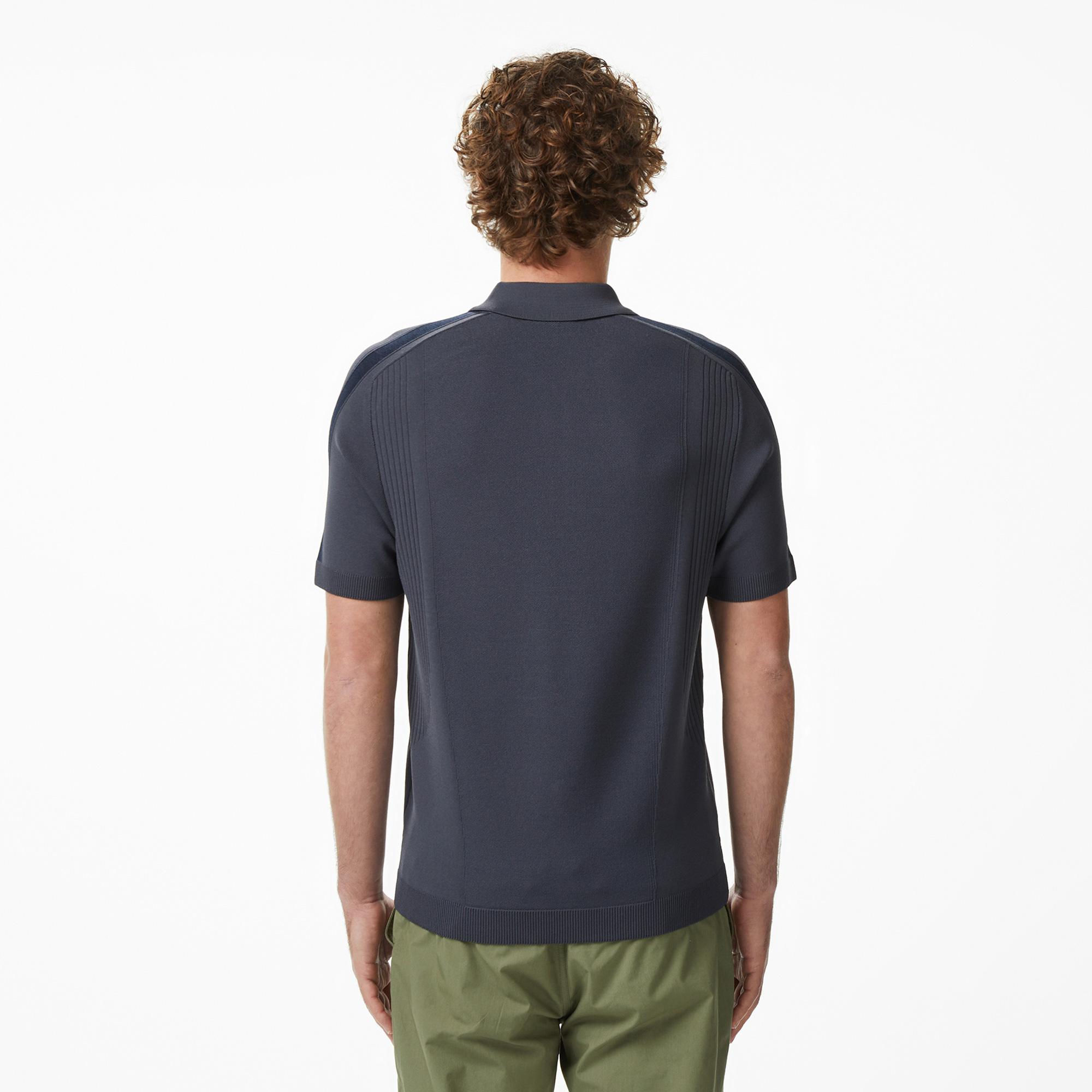 Lacoste Erkek Classic Fit Kısa Kollu Polo Yaka Koyu Gri Triko