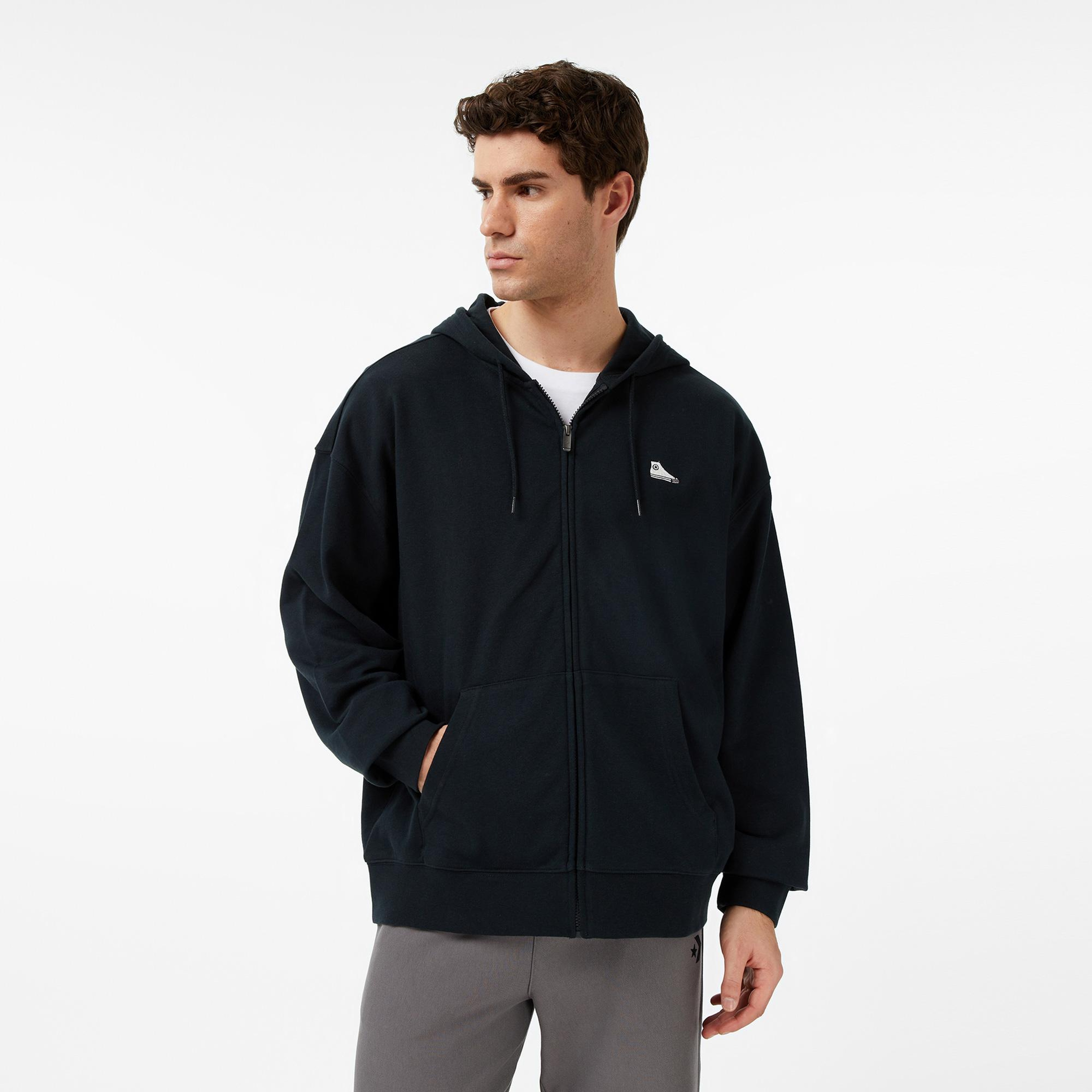 Converse Unisex Siyah Sweatshirt