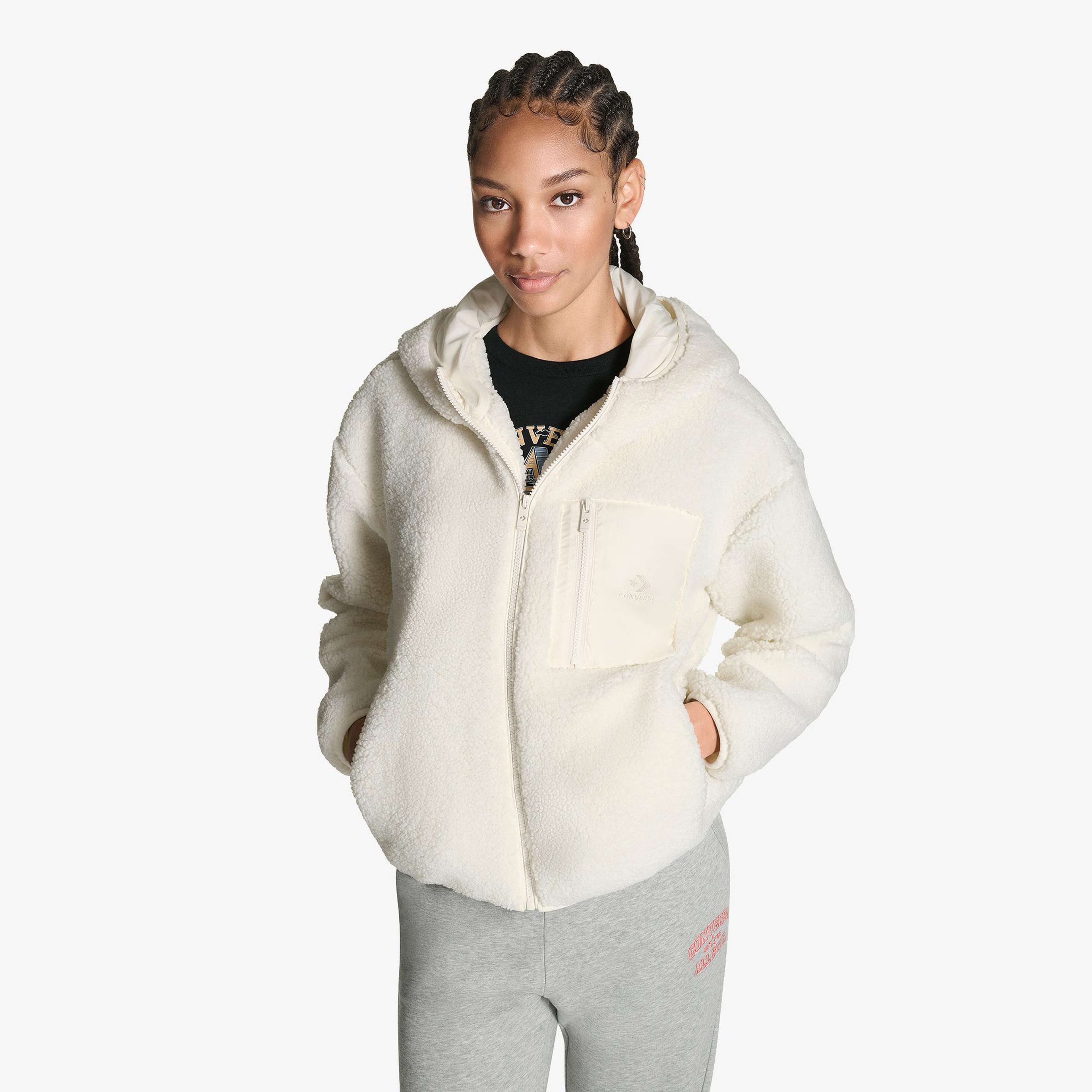 Converse Kadın Krem Ceket