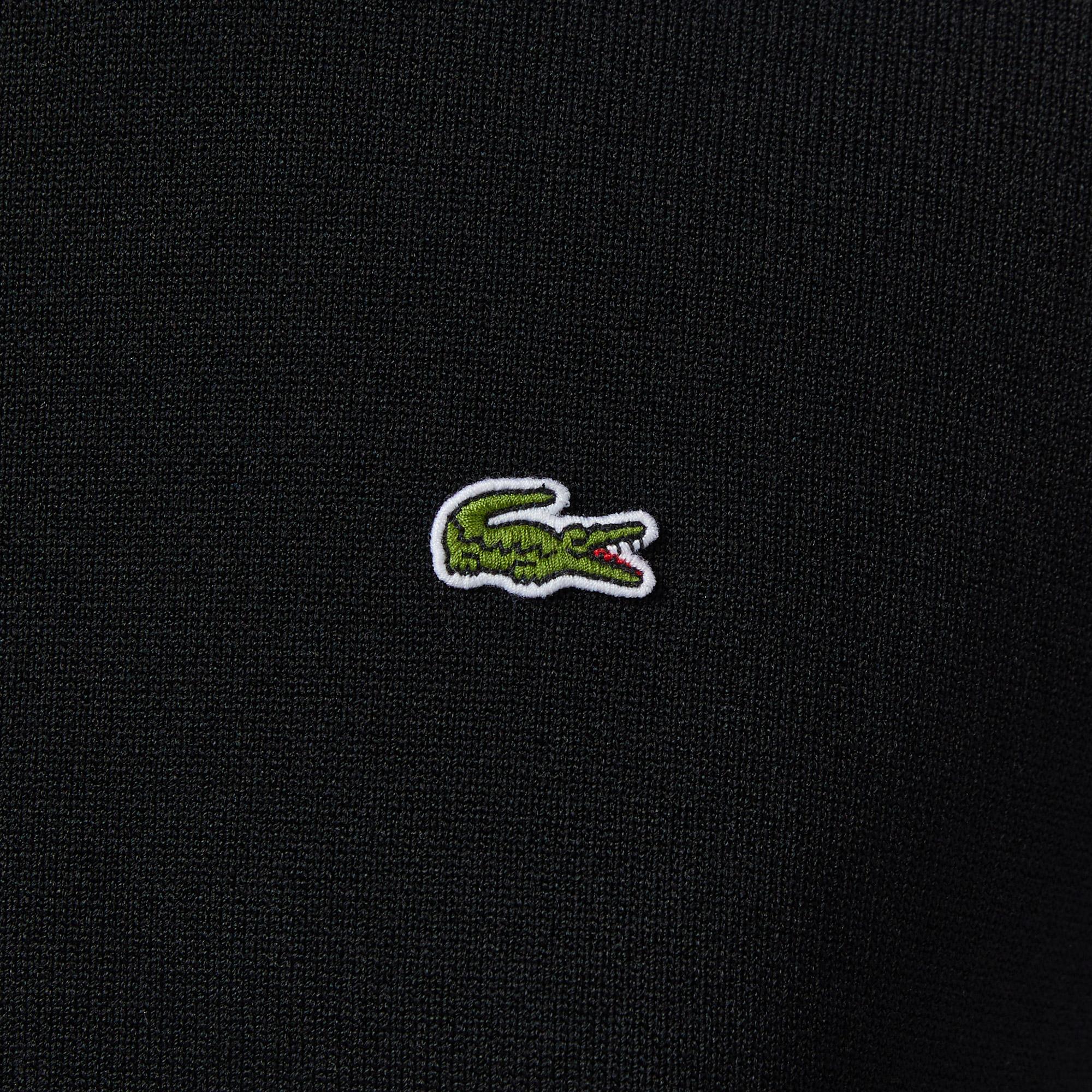 Lacoste Kadın Relaxed Fit Kısa Kollu Bisiklet Yaka Siyah Bluz