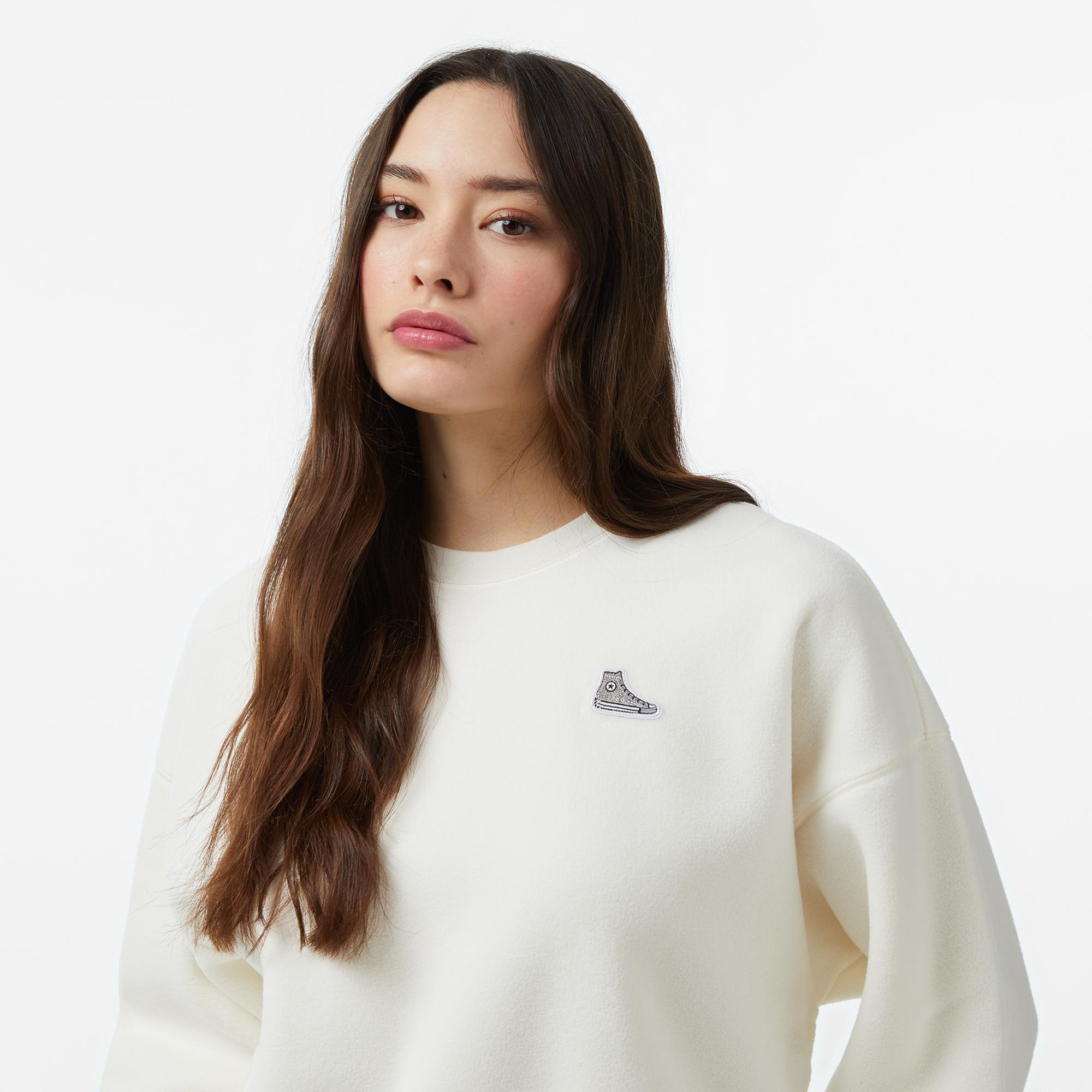 Converse Kadın Krem Sweatshirt