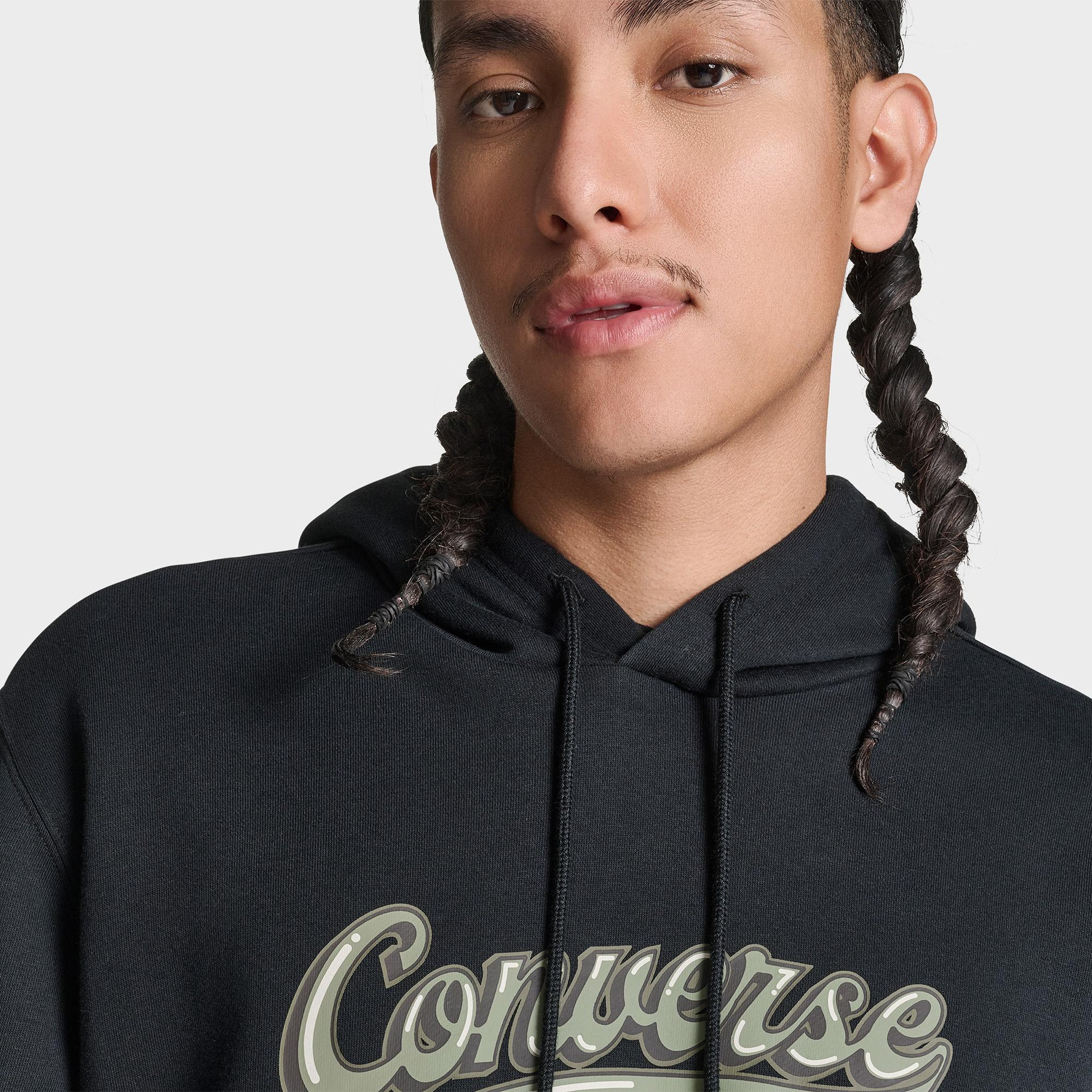 Converse Erkek Siyah Hoodie