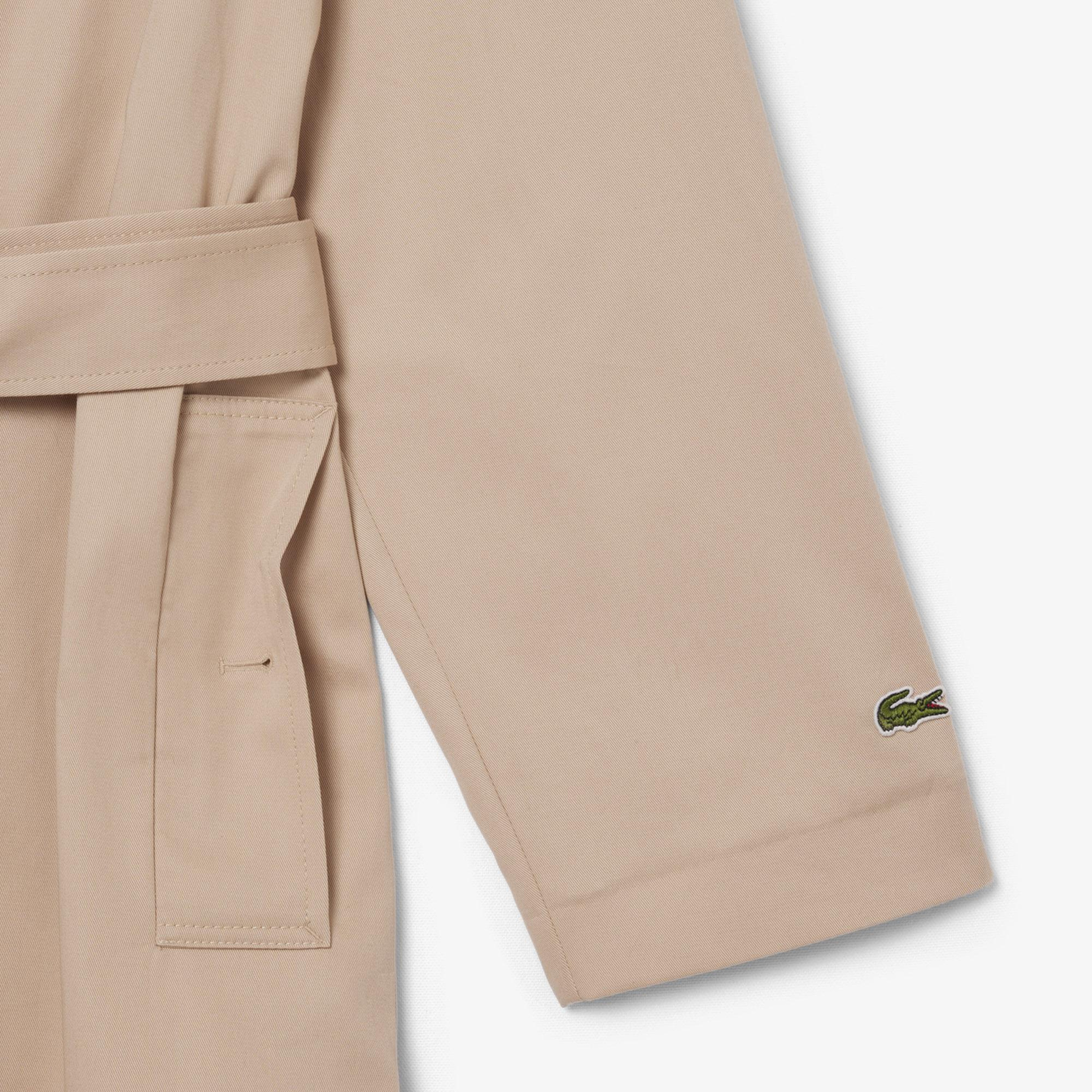 Lacoste Kadın Oversize Fit Bej Trençkot