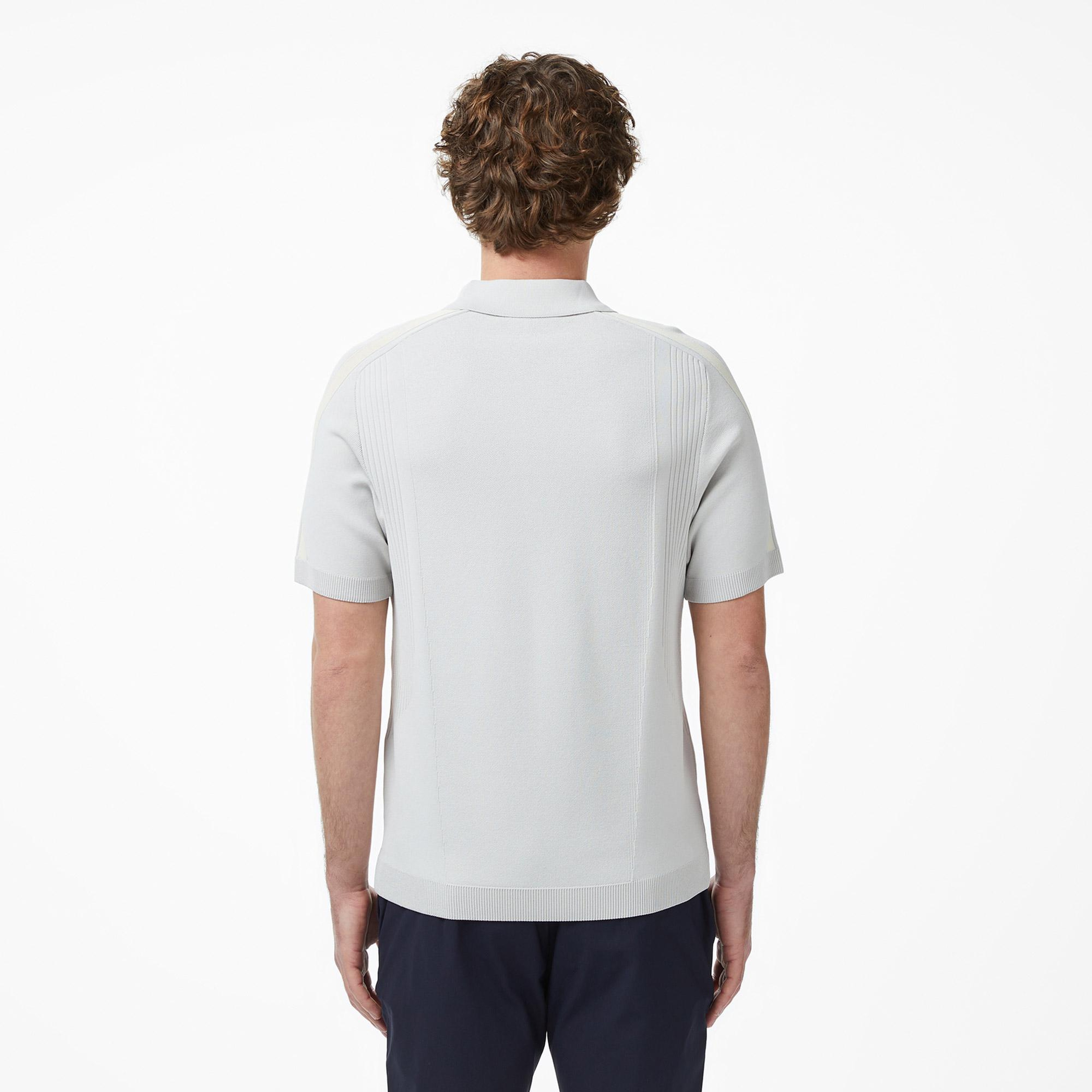 Lacoste Erkek Classic Fit Kısa Kollu Polo Yaka Gri Triko