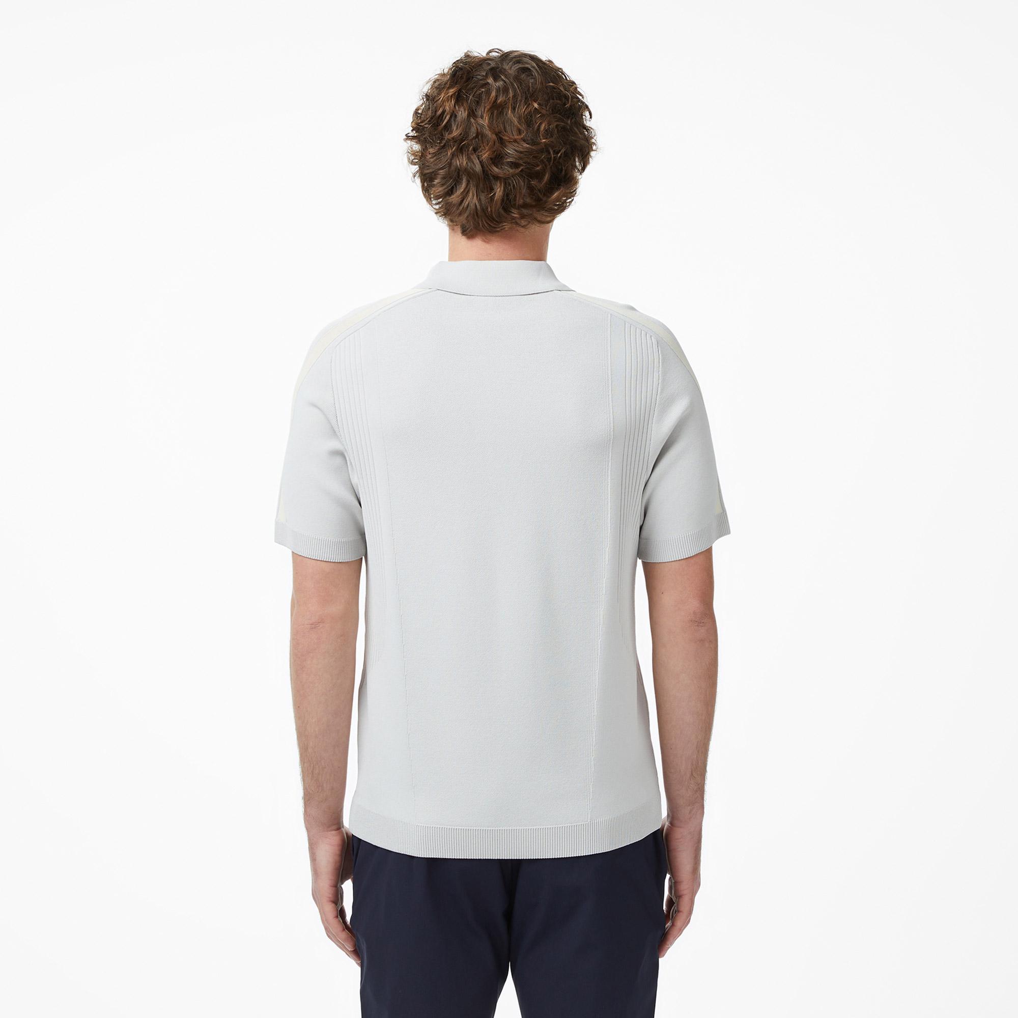 Lacoste Erkek Classic Fit Kısa Kollu Polo Yaka Gri Triko