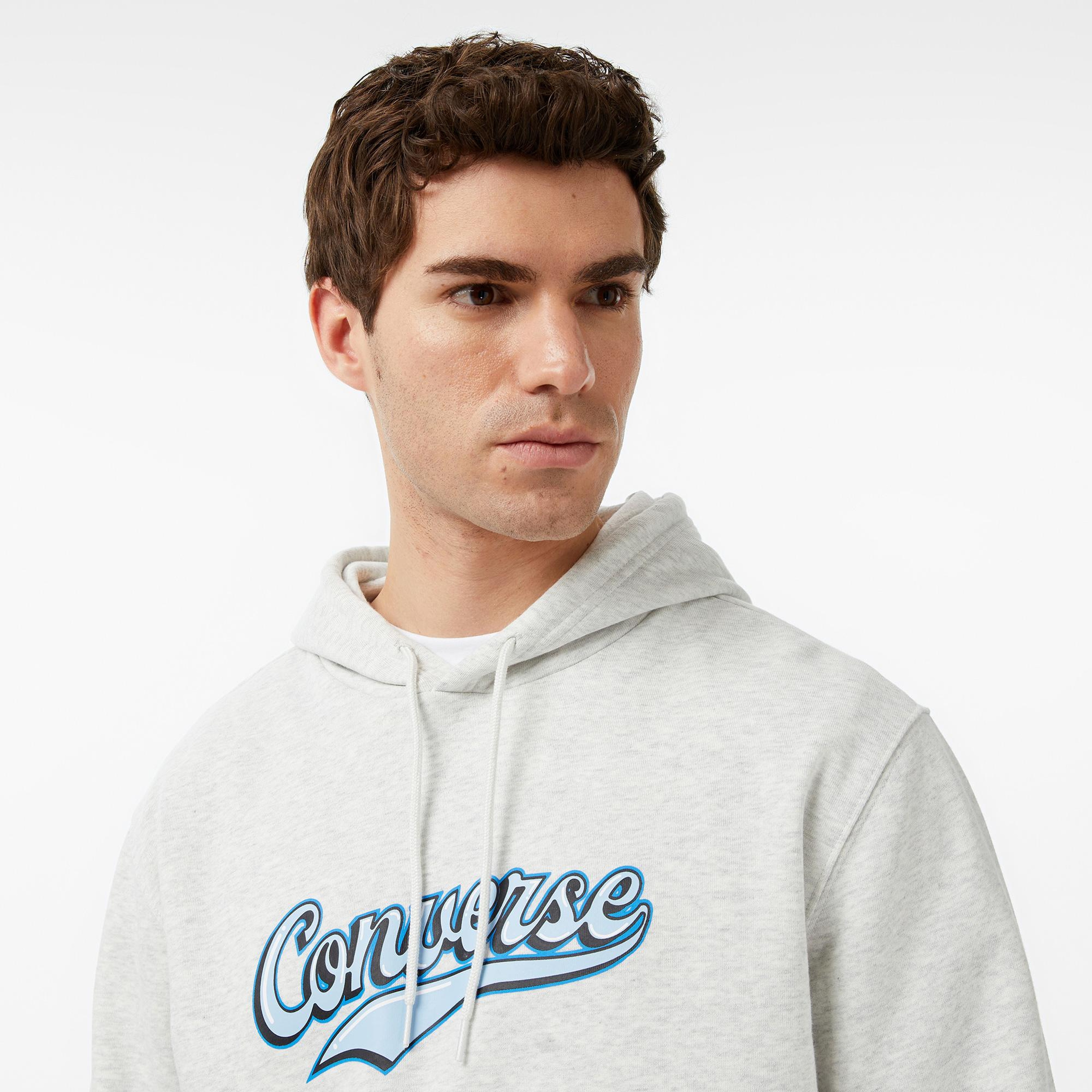 Converse Erkek Gri Hoodie