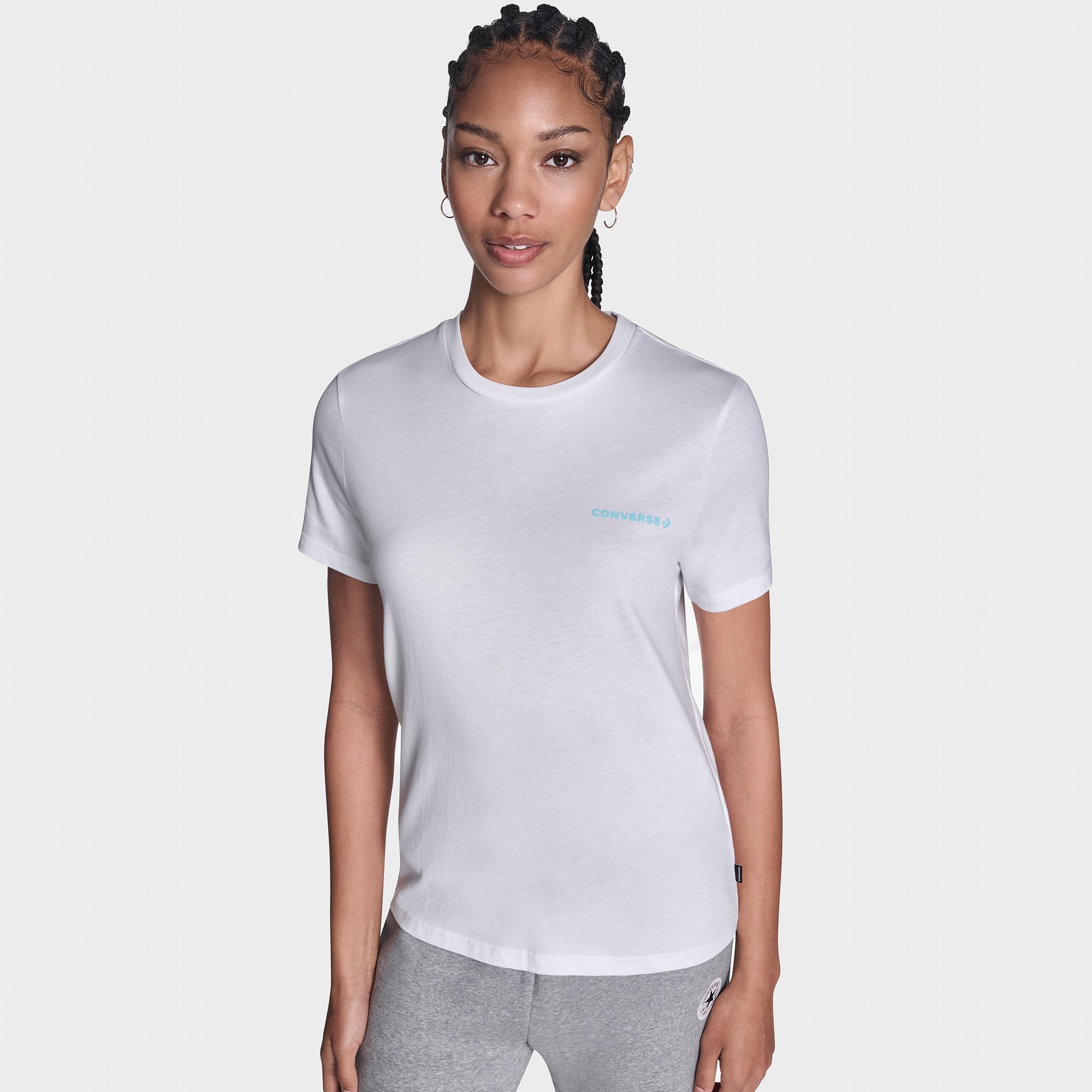 Converse Kadın Beyaz T-Shirt