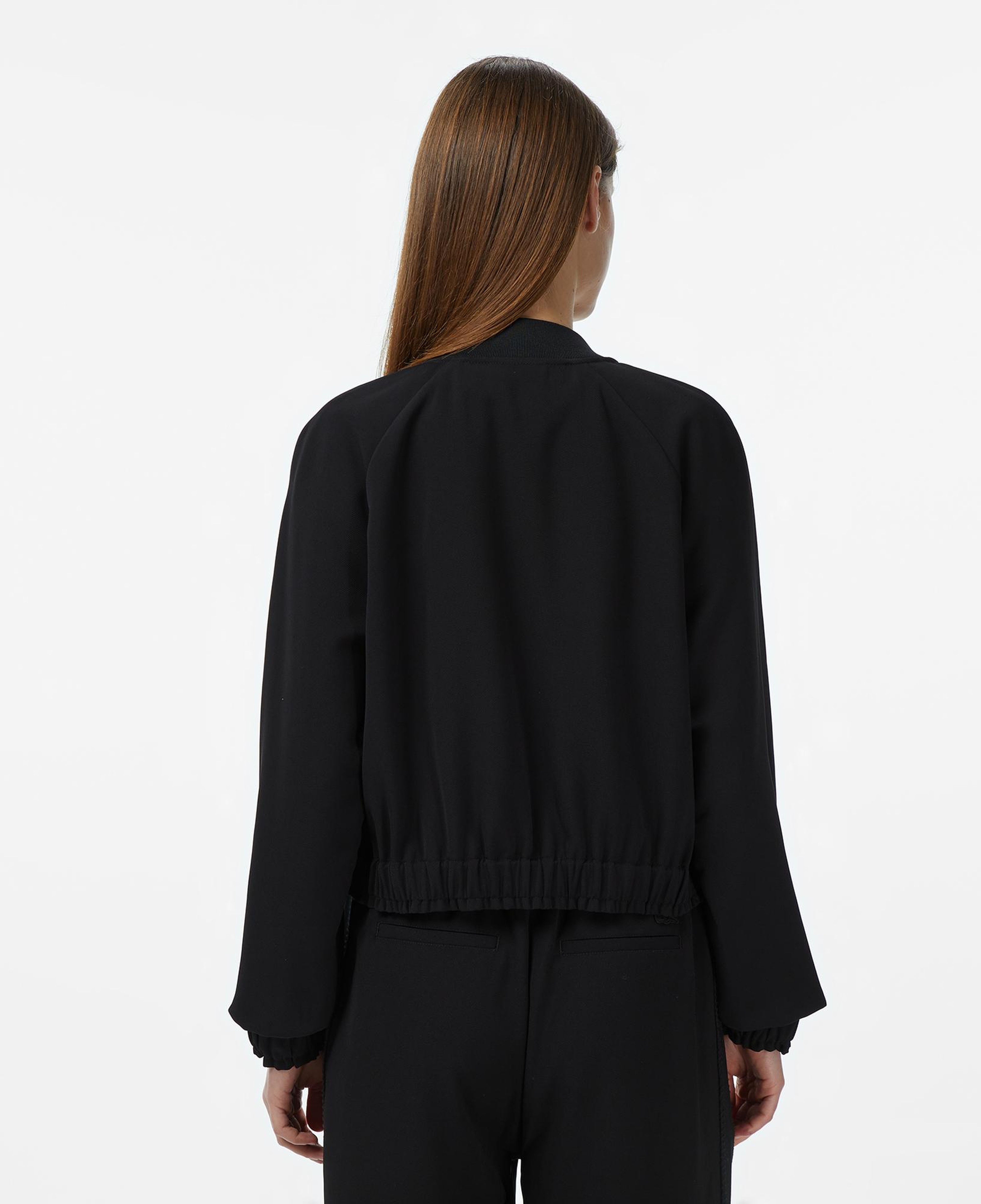 Lacoste Kadın Regular Fit Fermuarlı Siyah Ceket