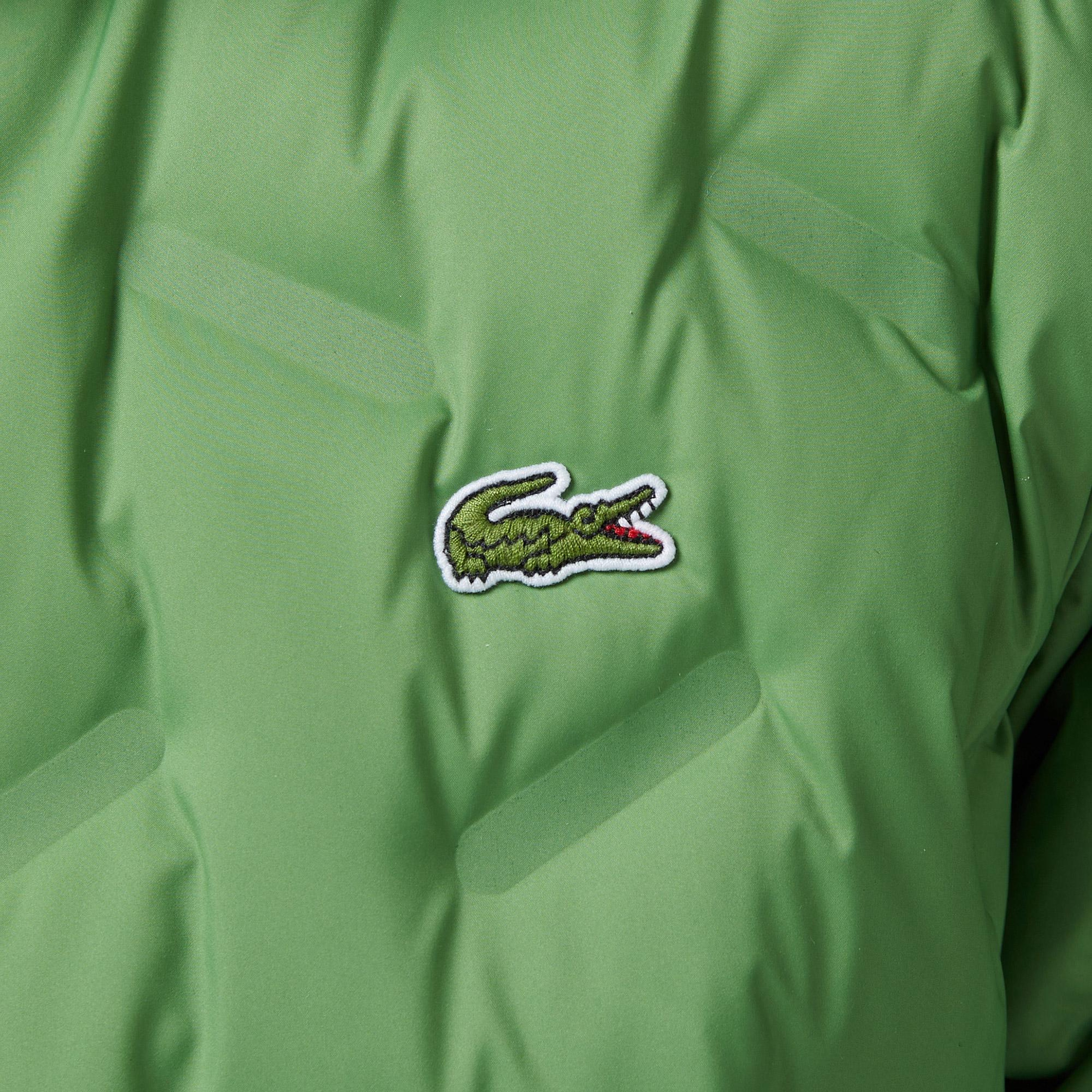 Lacoste Erkek Regular Fit Dik Yaka Kapitone Yeşil Mont
