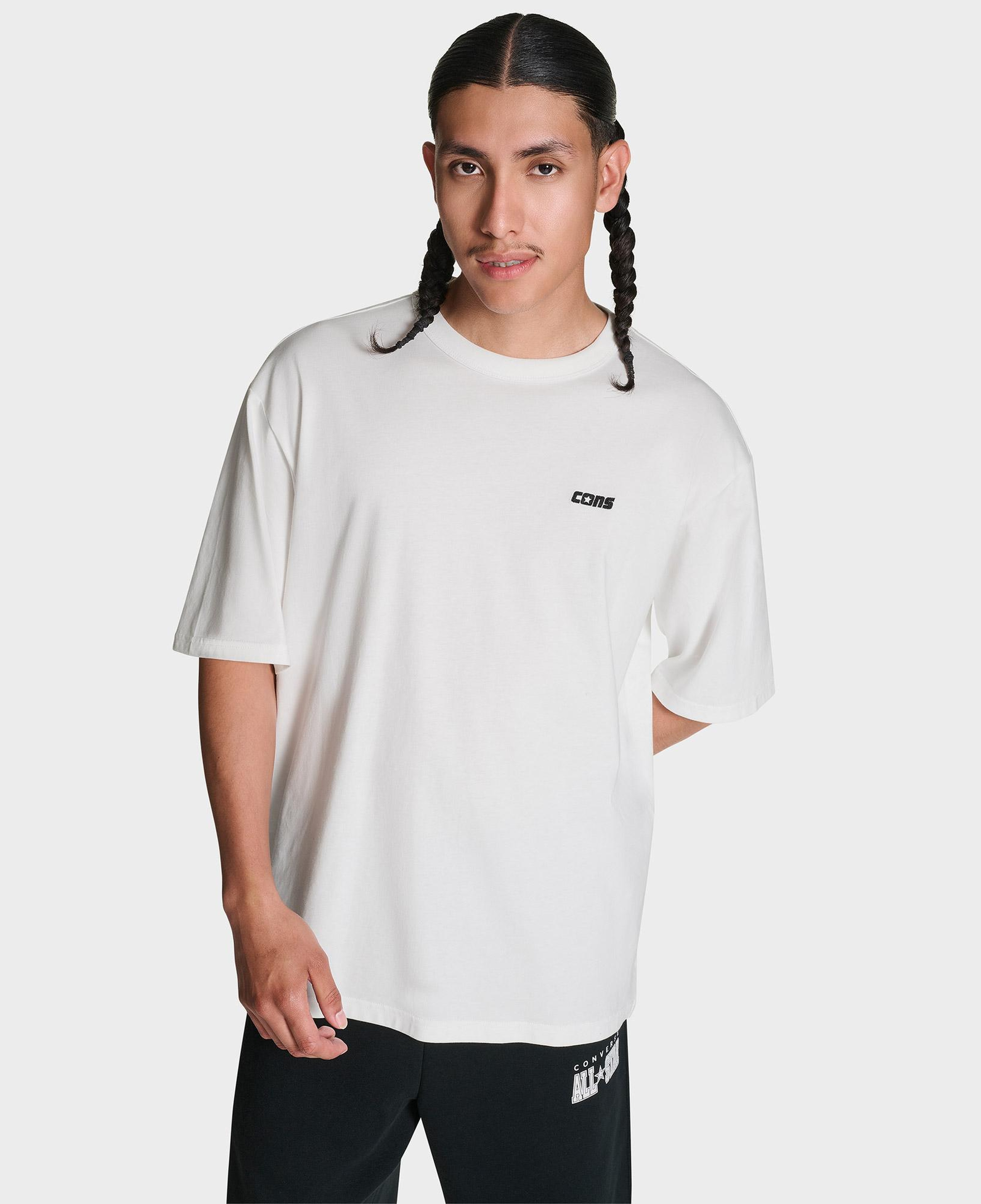 Converse CONS Erkek Beyaz Loose Fit T-Shirt