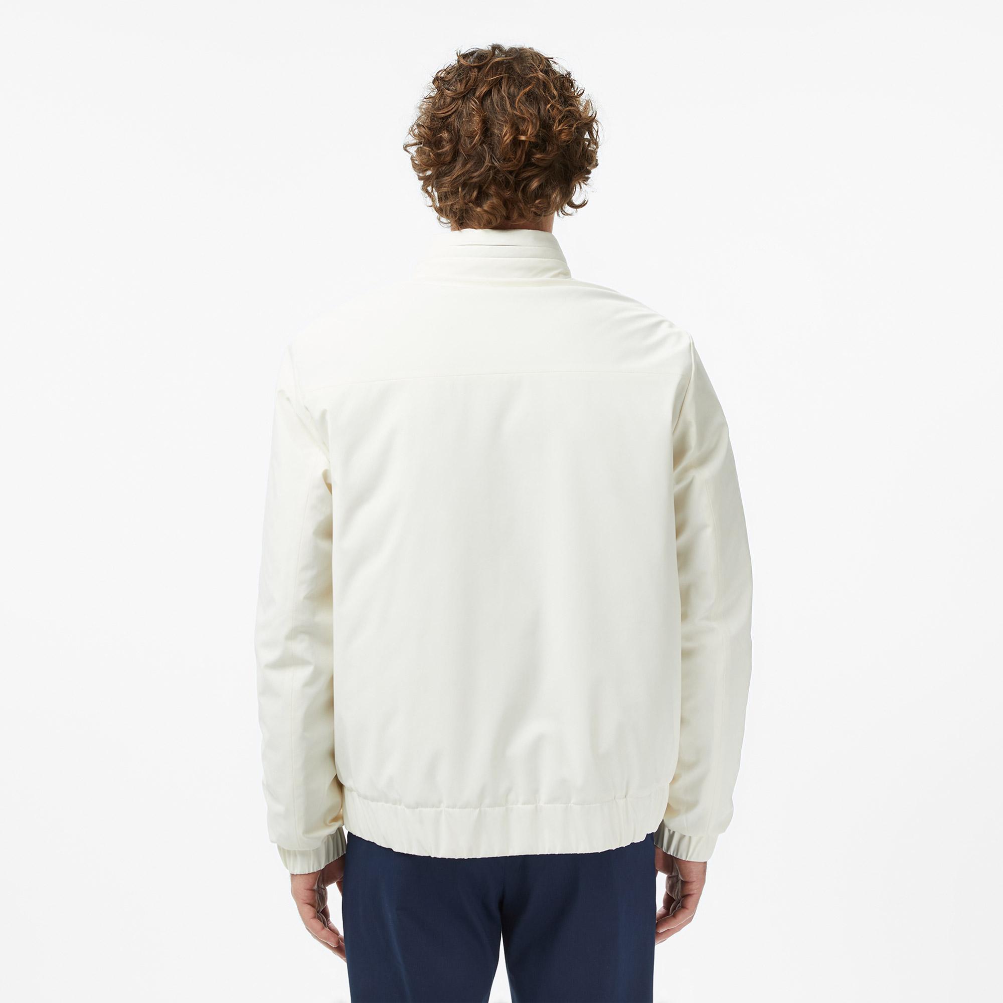 Lacoste Erkek Relaxed Fit Dik Yaka Krem Mont