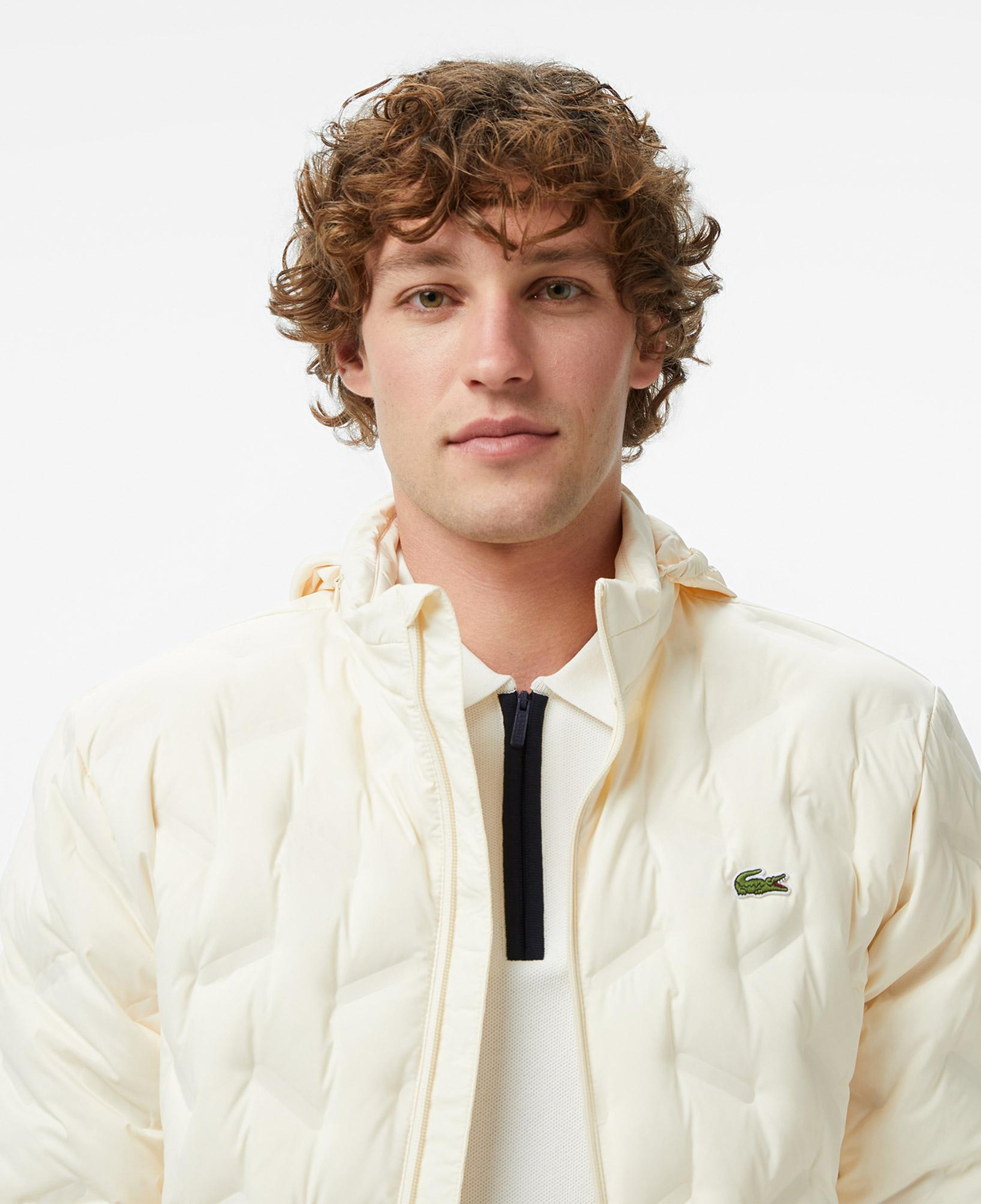 Lacoste Erkek Regular Fit Dik Yaka Kapitone Krem Mont