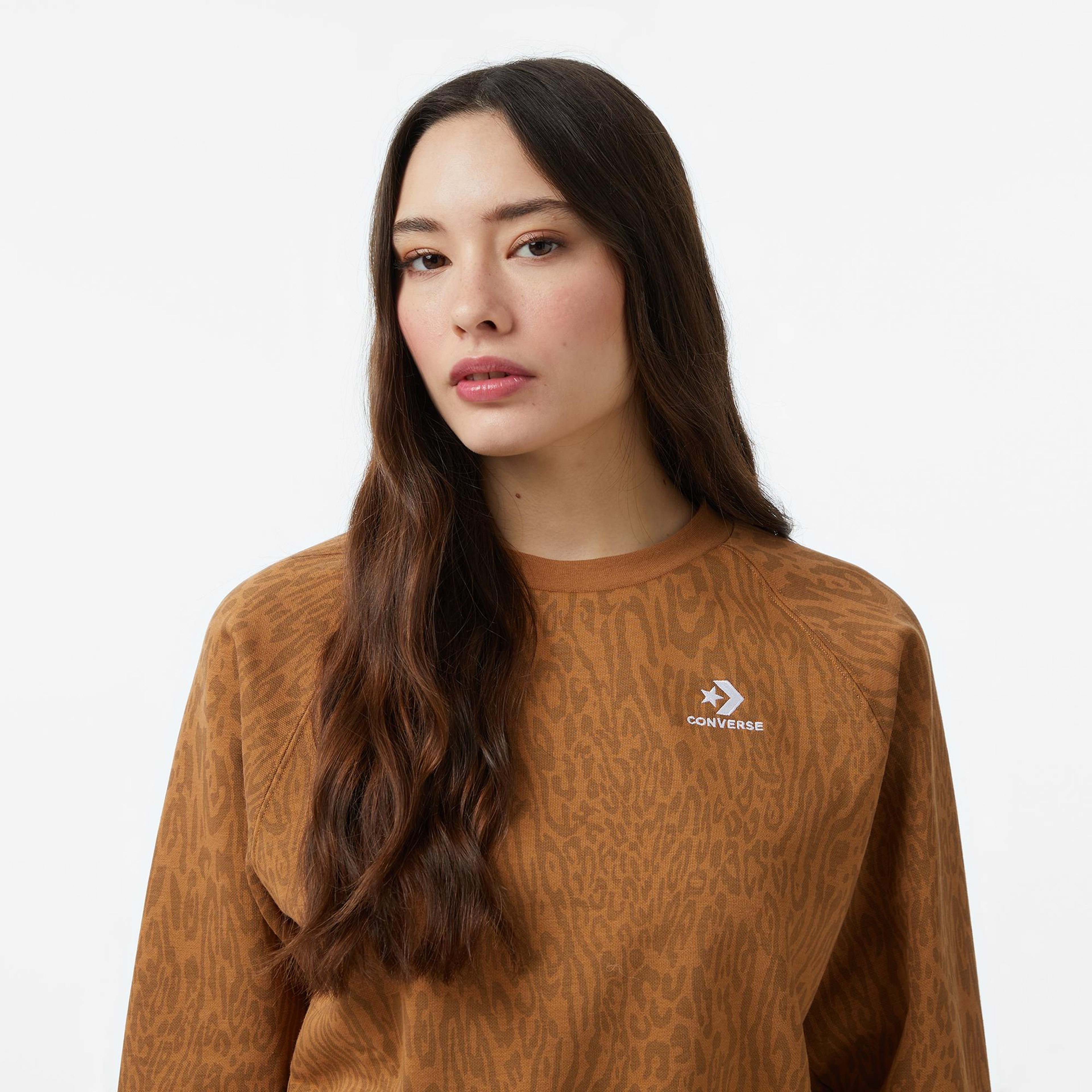 Converse Kadın Kahverengi Sweatshirt
