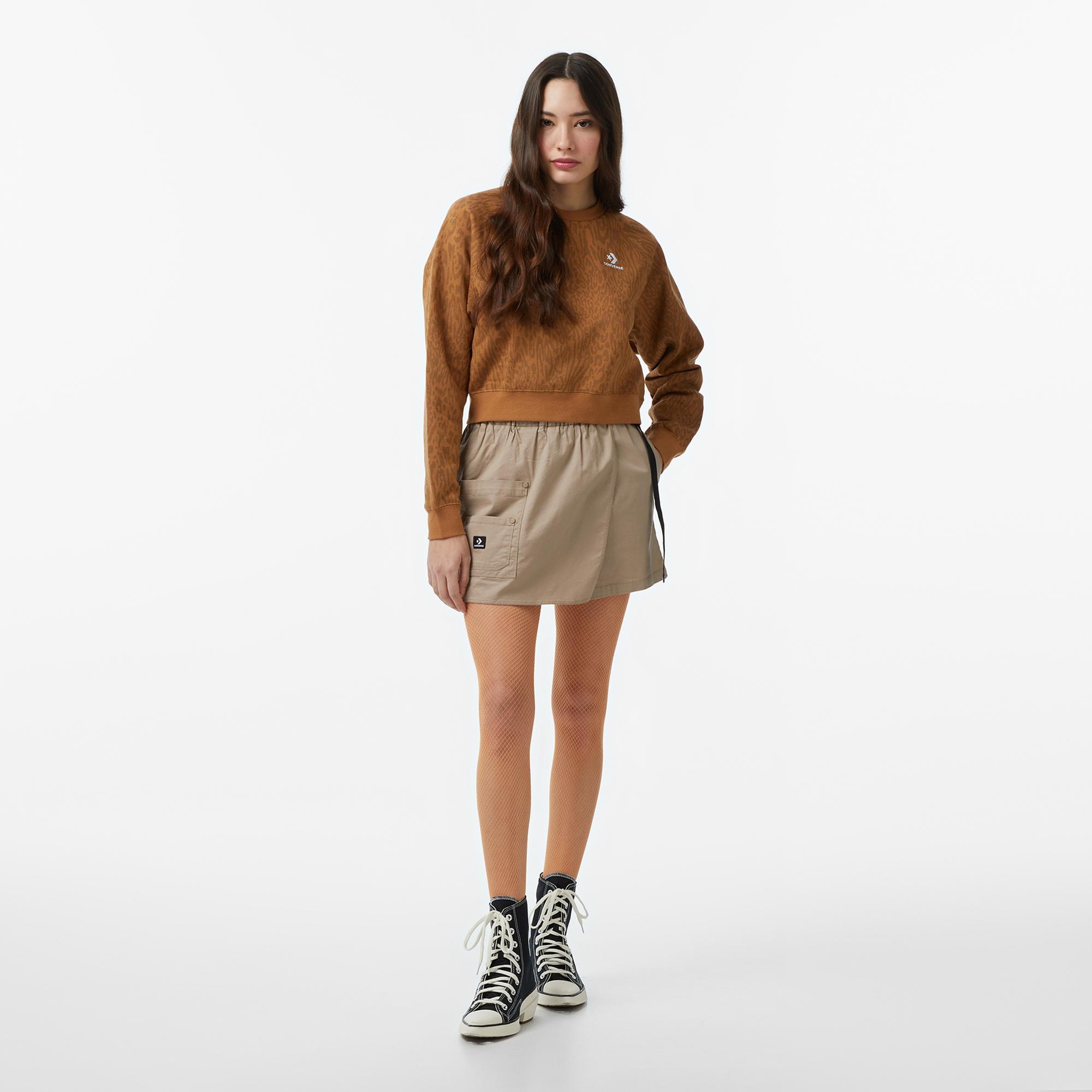 Converse Kadın Kahverengi Sweatshirt