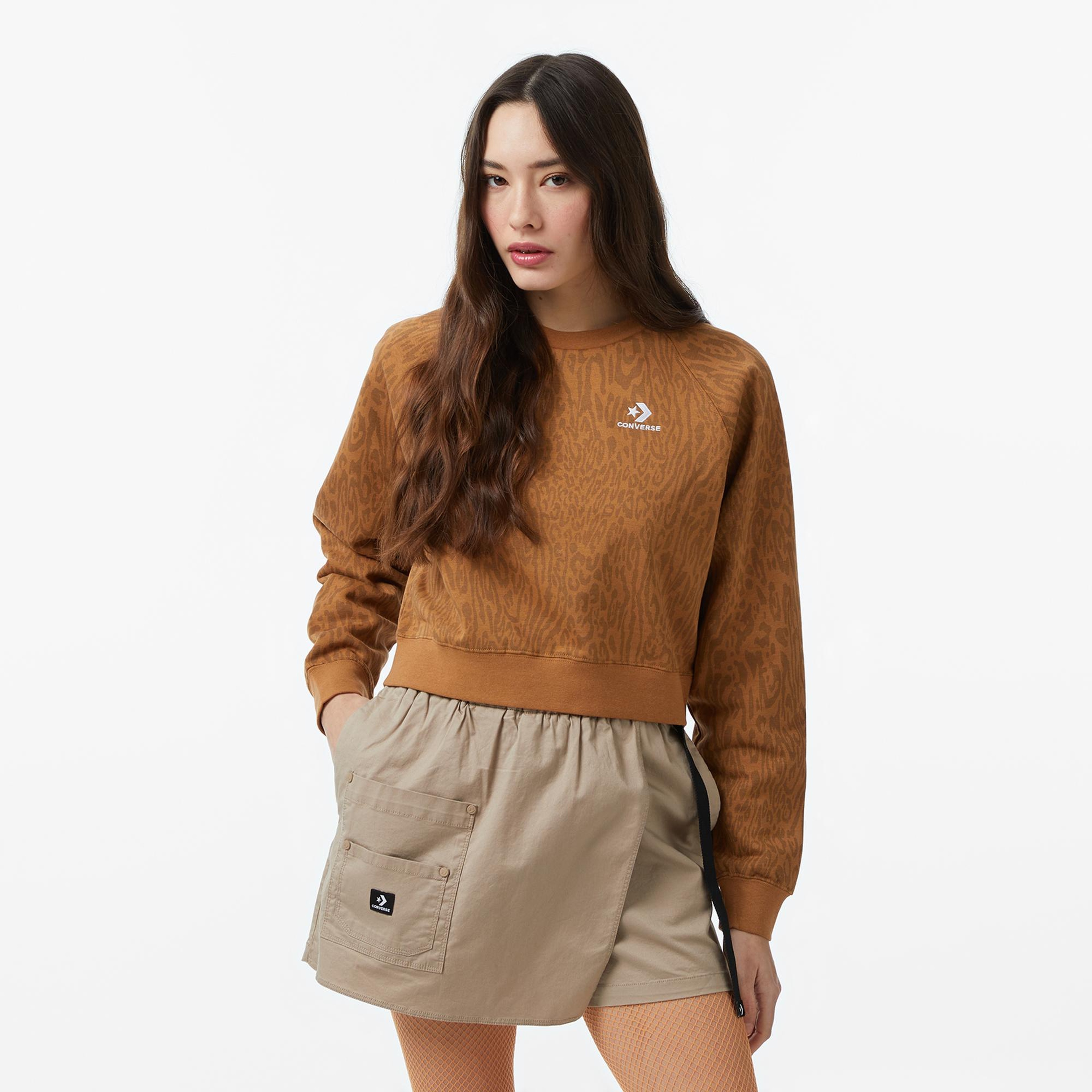Converse Kadın Kahverengi Sweatshirt