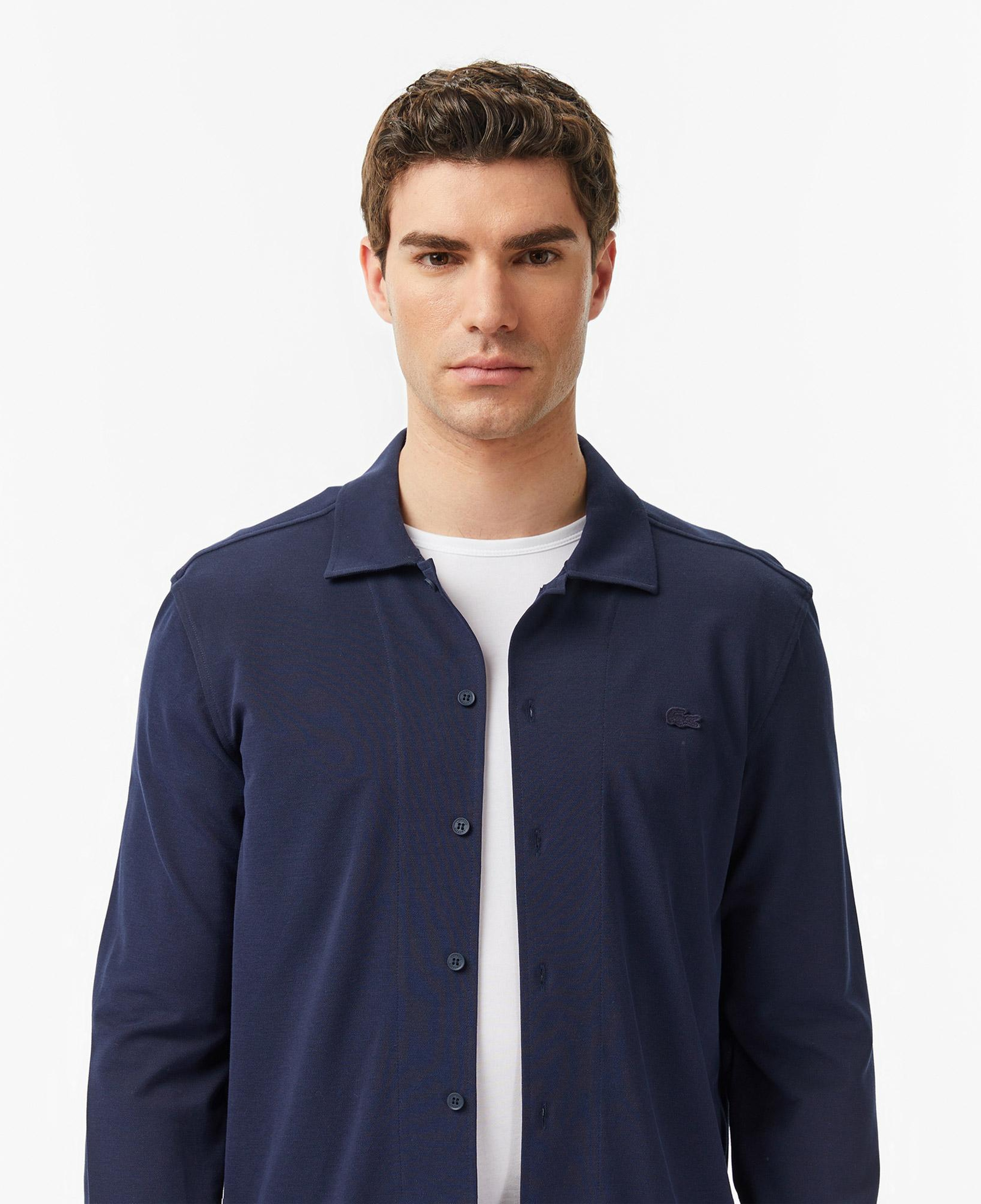 Lacoste Erkek Slim Fit Lacivert Gömlek