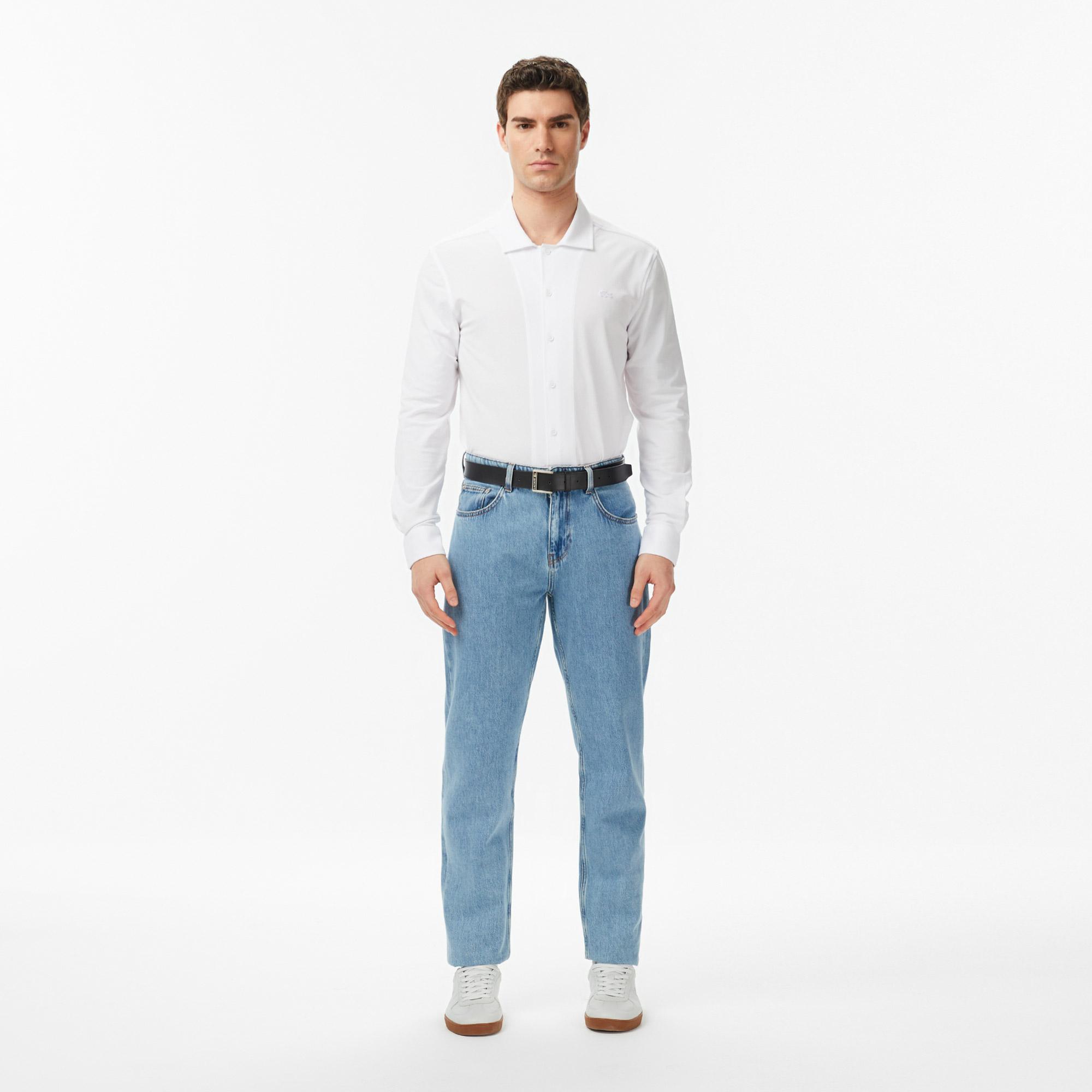 Lacoste Erkek Slim Fit Beyaz Gömlek