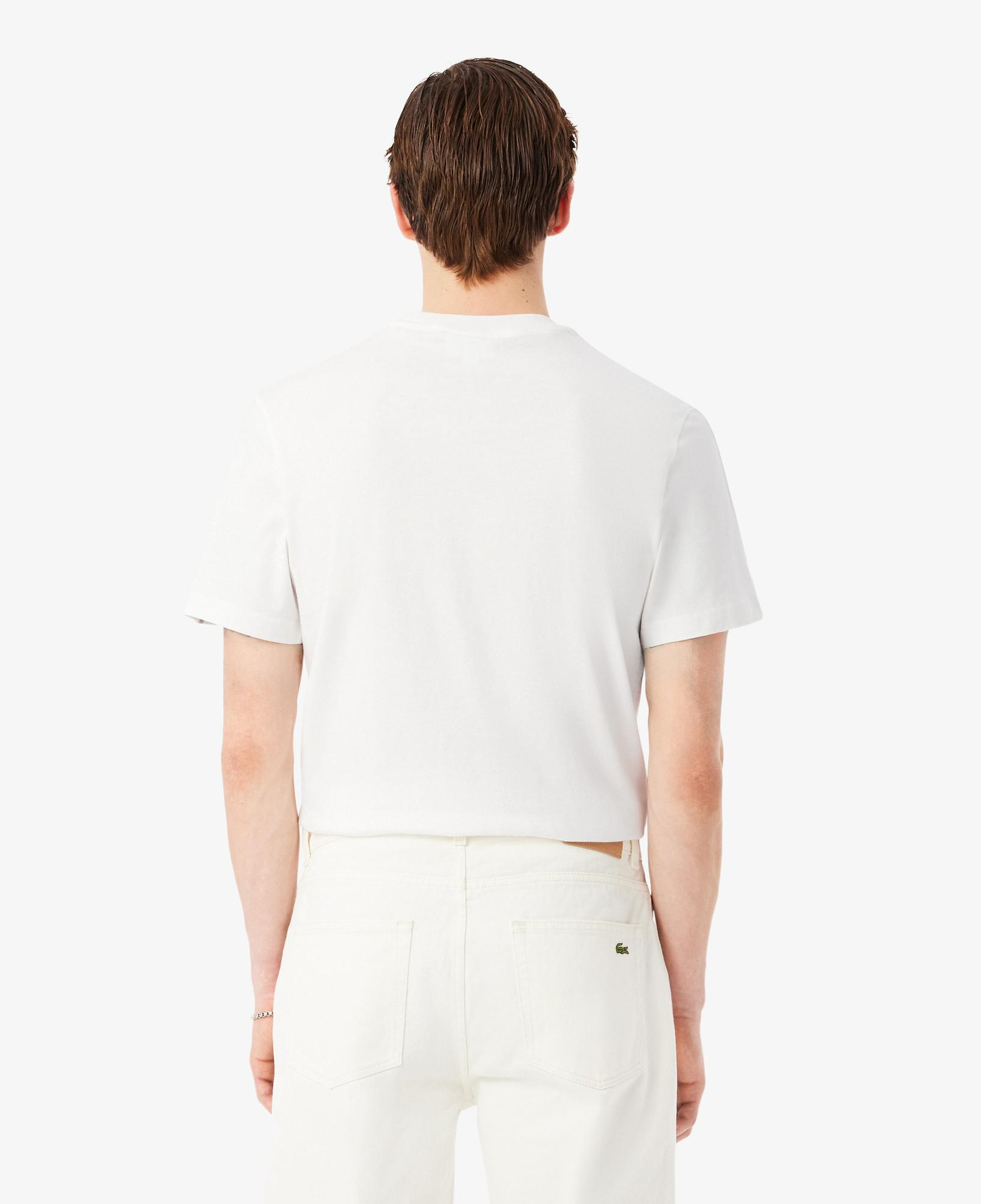 Lacoste Erkek Regular Fit Bisiklet Yaka Beyaz T-Shirt