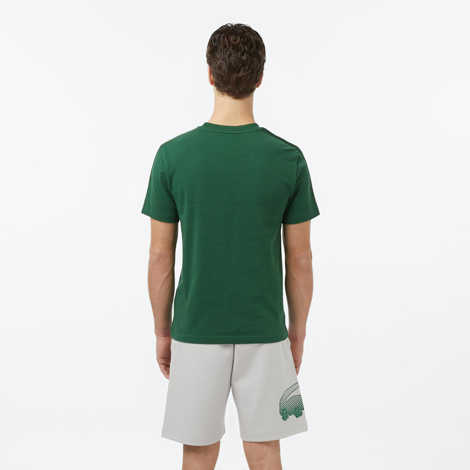 Lacoste Erkek Regular Fit Bisiklet Yaka Koyu Yeşil T-Shirt