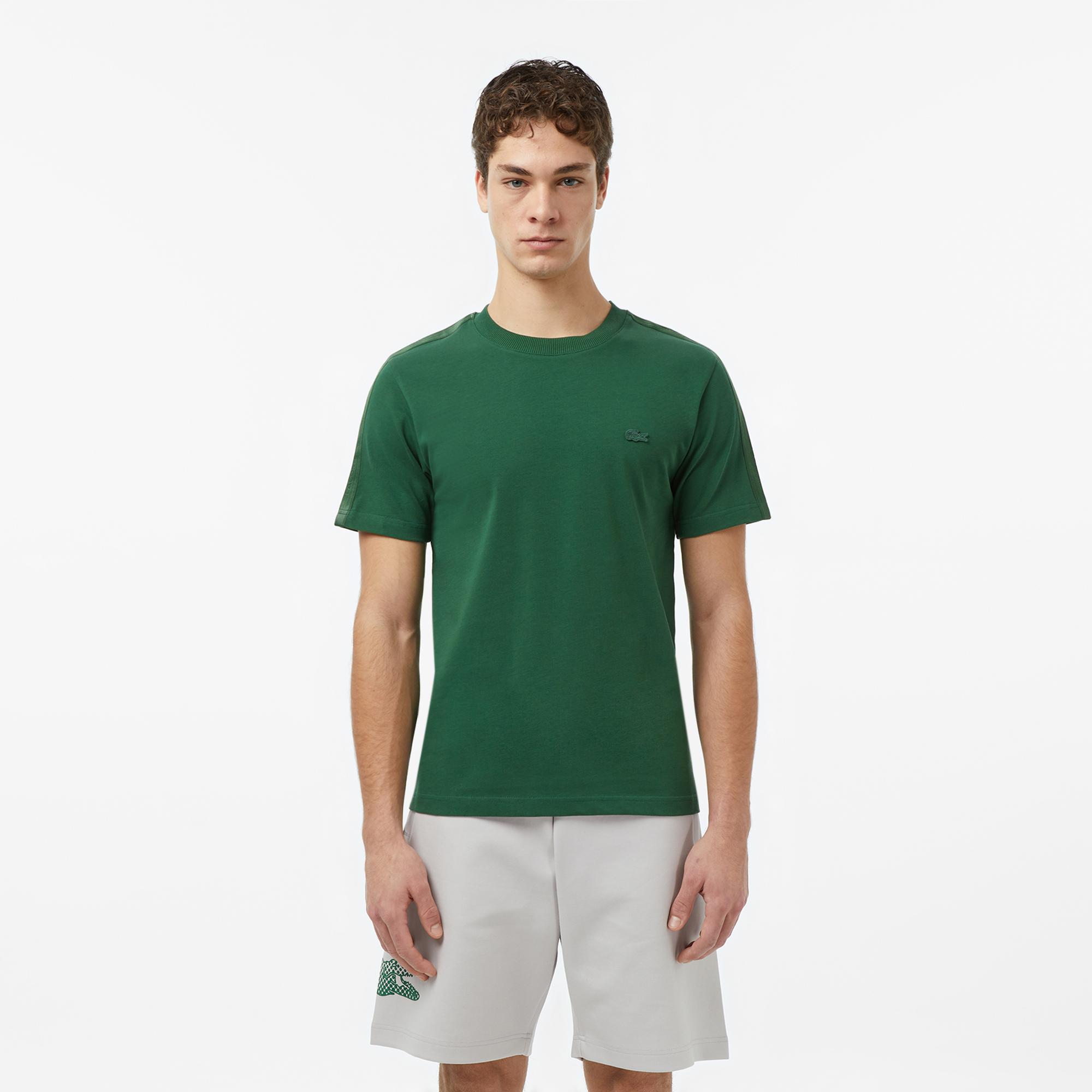 Lacoste Erkek Regular Fit Bisiklet Yaka Koyu Yeşil T-Shirt