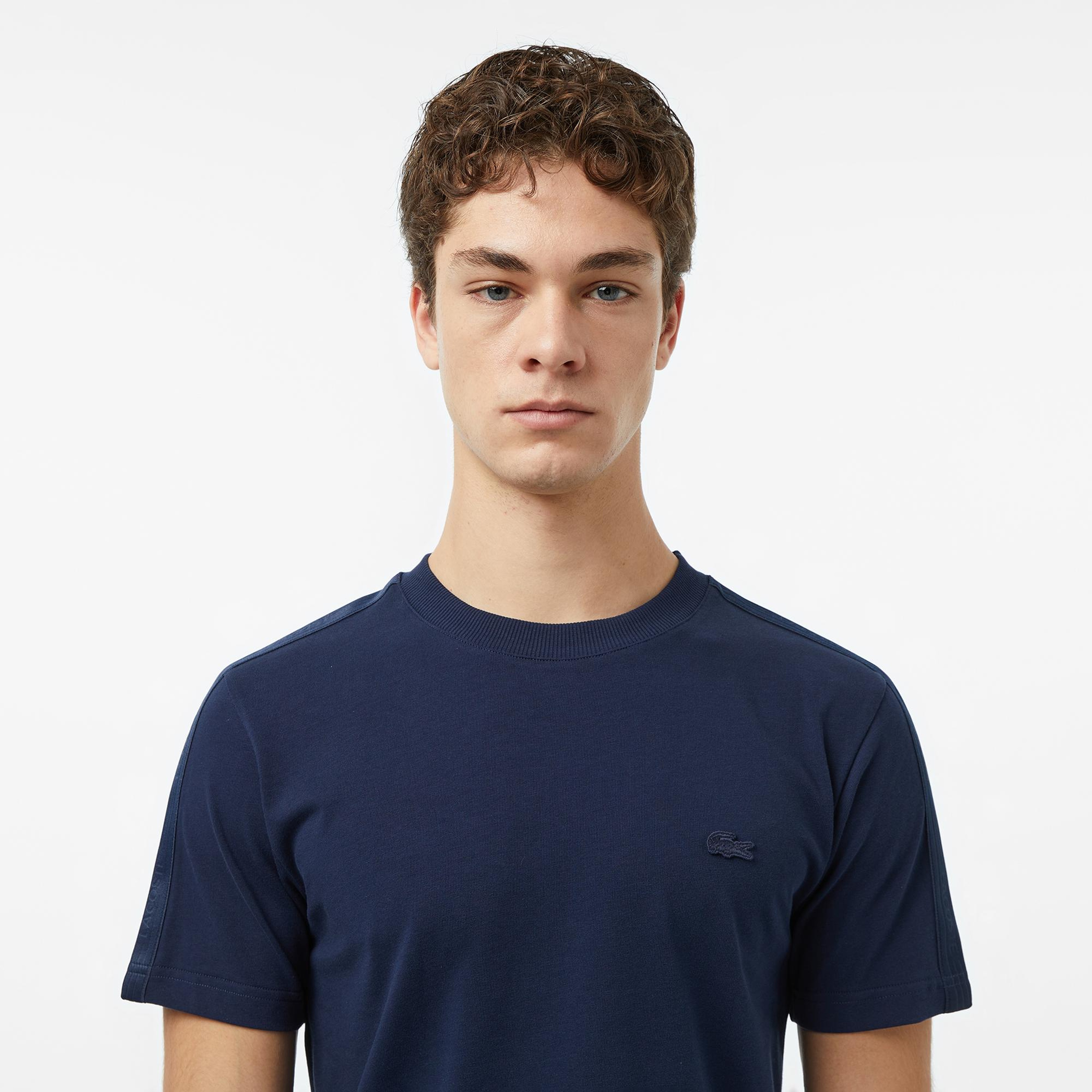 Lacoste Erkek Regular Fit Bisiklet Yaka Lacivert T-Shirt