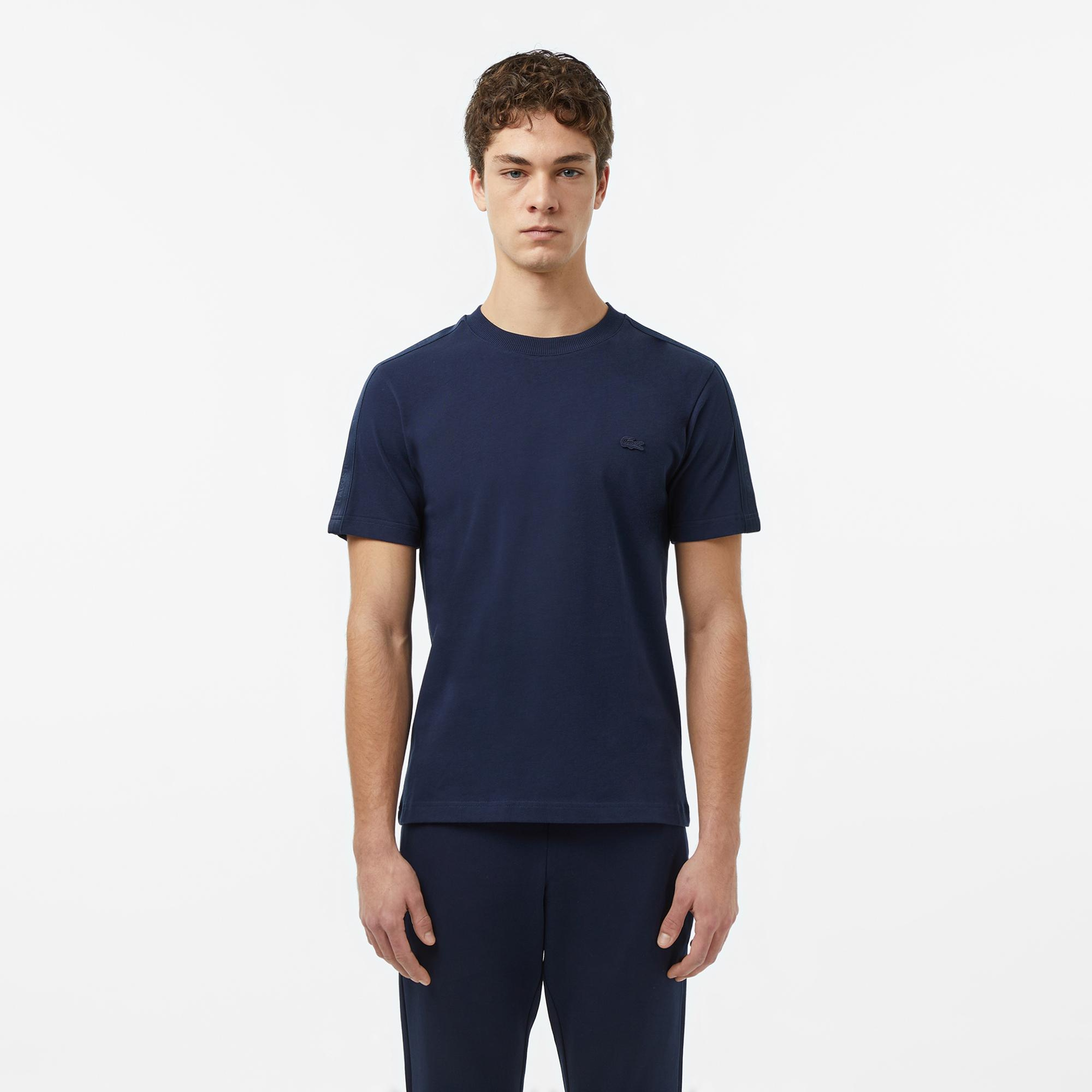 Lacoste Erkek Regular Fit Bisiklet Yaka Lacivert T-Shirt