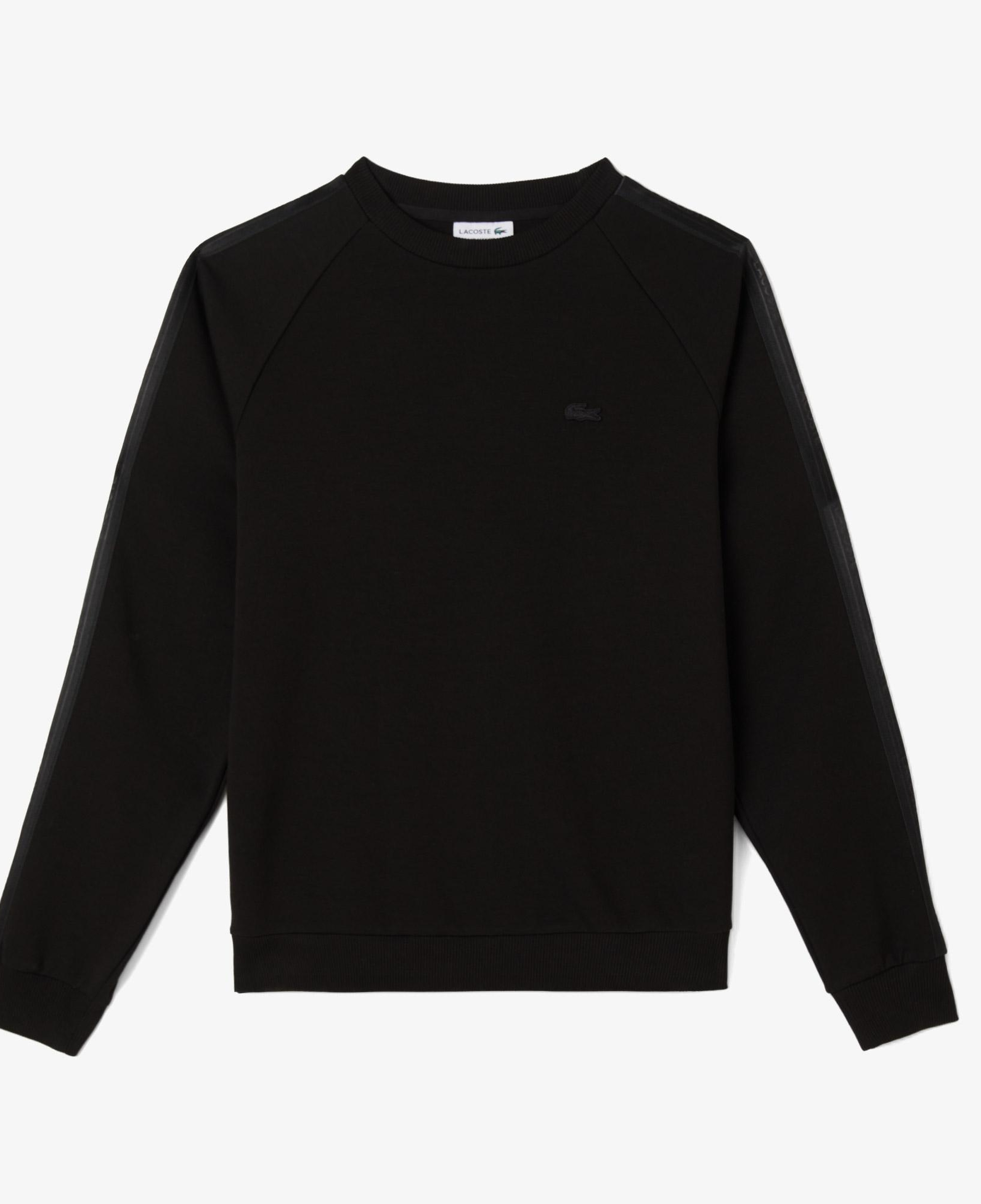 Lacoste Erkek Classic Fit Bisiklet Yaka Siyah Sweatshirt