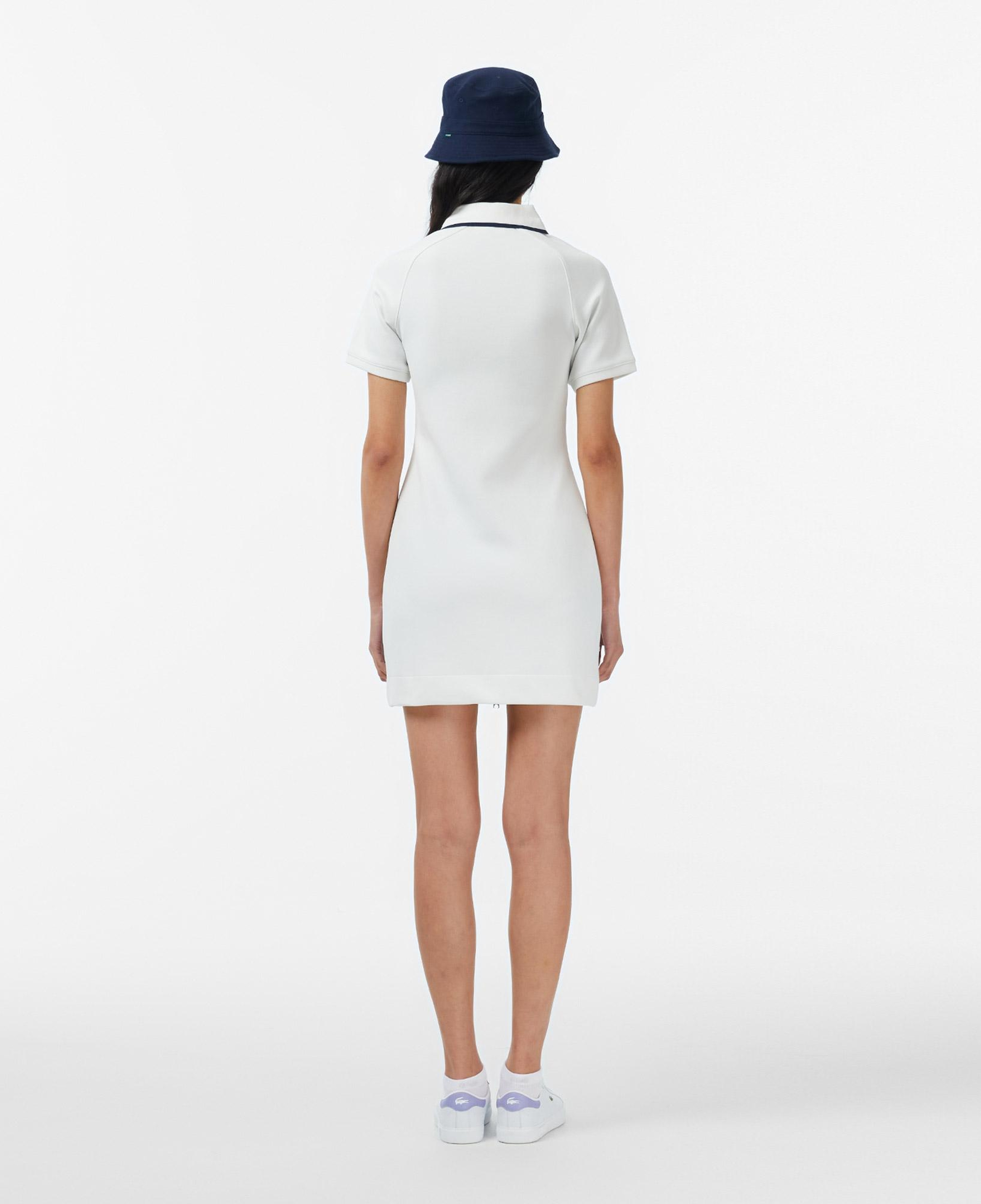 Lacoste Kadın Classic Fit Kısa Kollu Krem Elbise