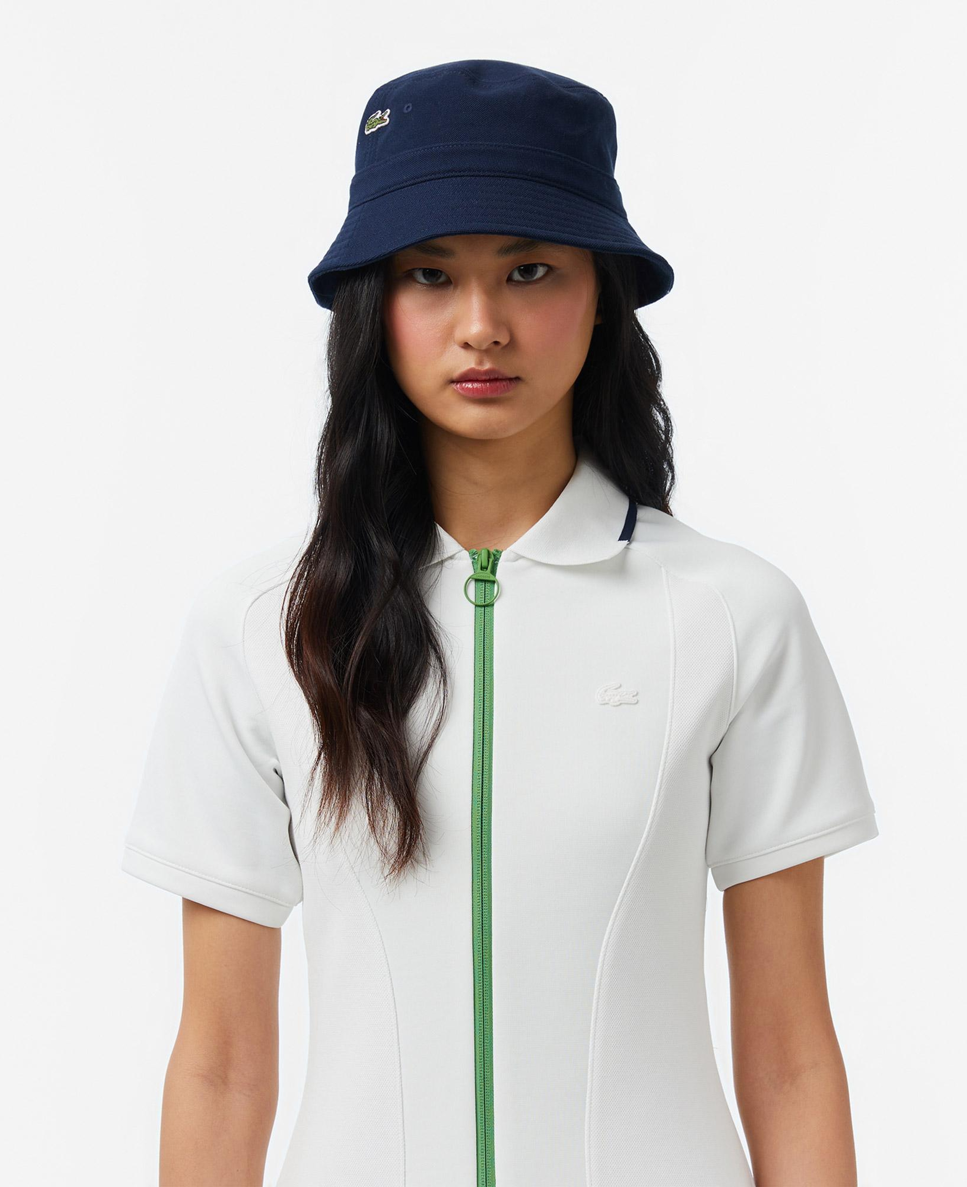 Lacoste Kadın Classic Fit Kısa Kollu Krem Elbise