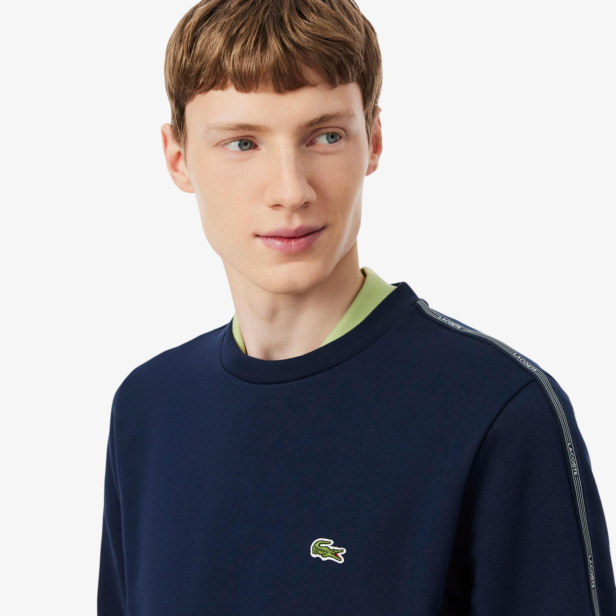 Lacoste Erkek Classic Fit Bisiklet Yaka Lacivert Sweatshirt