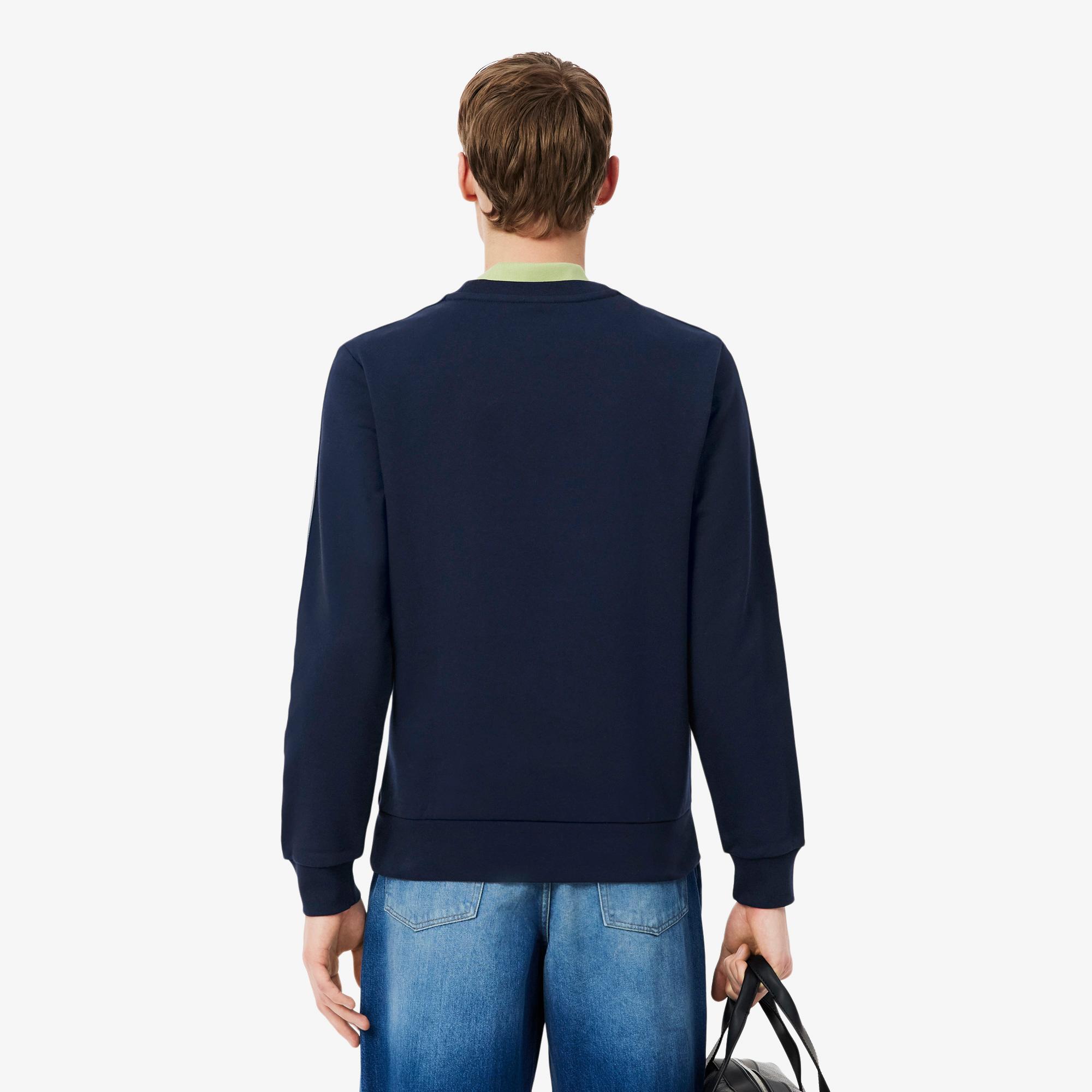 Lacoste Erkek Classic Fit Bisiklet Yaka Lacivert Sweatshirt