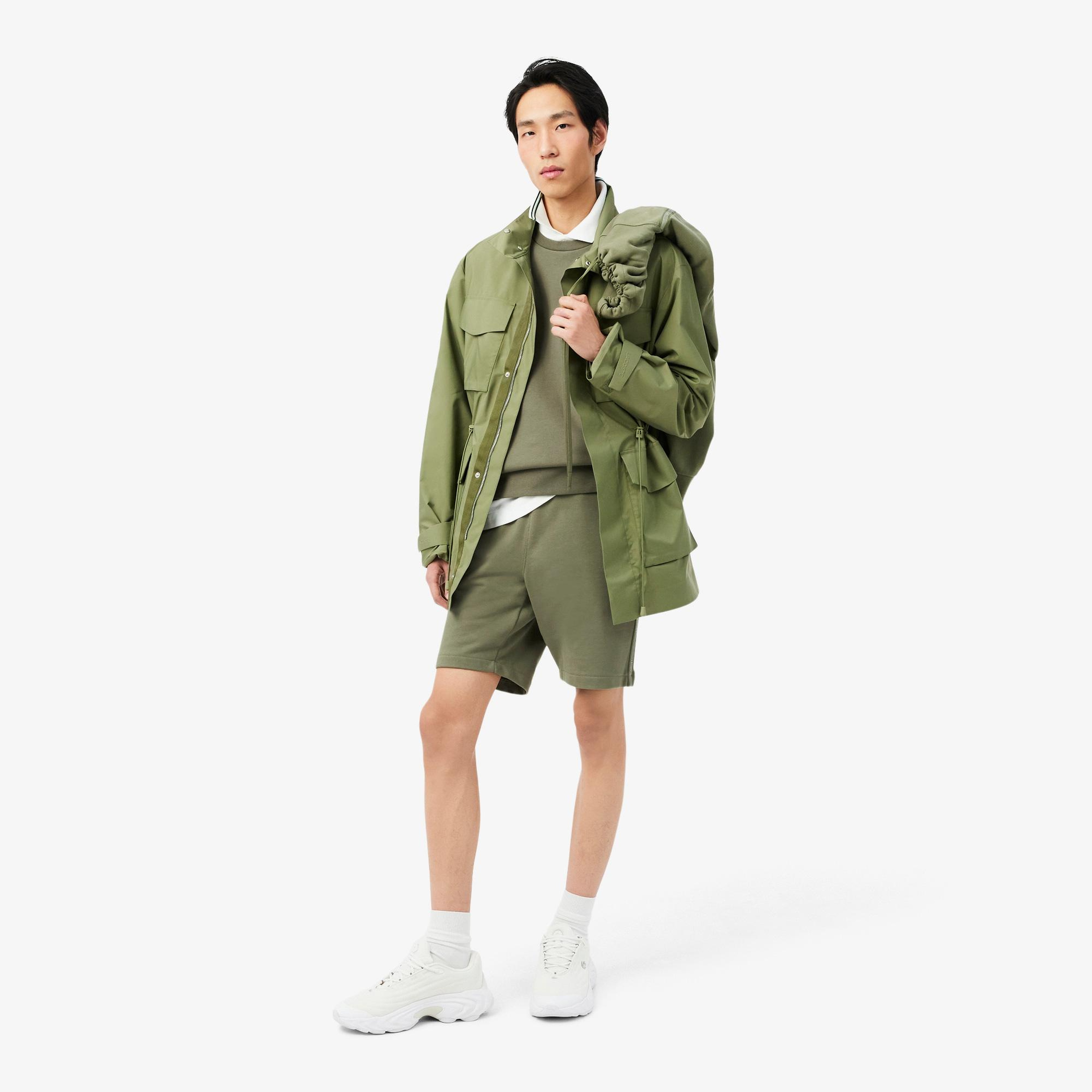 Lacoste Erkek Classic Fit Bisiklet Yaka Haki Sweatshirt