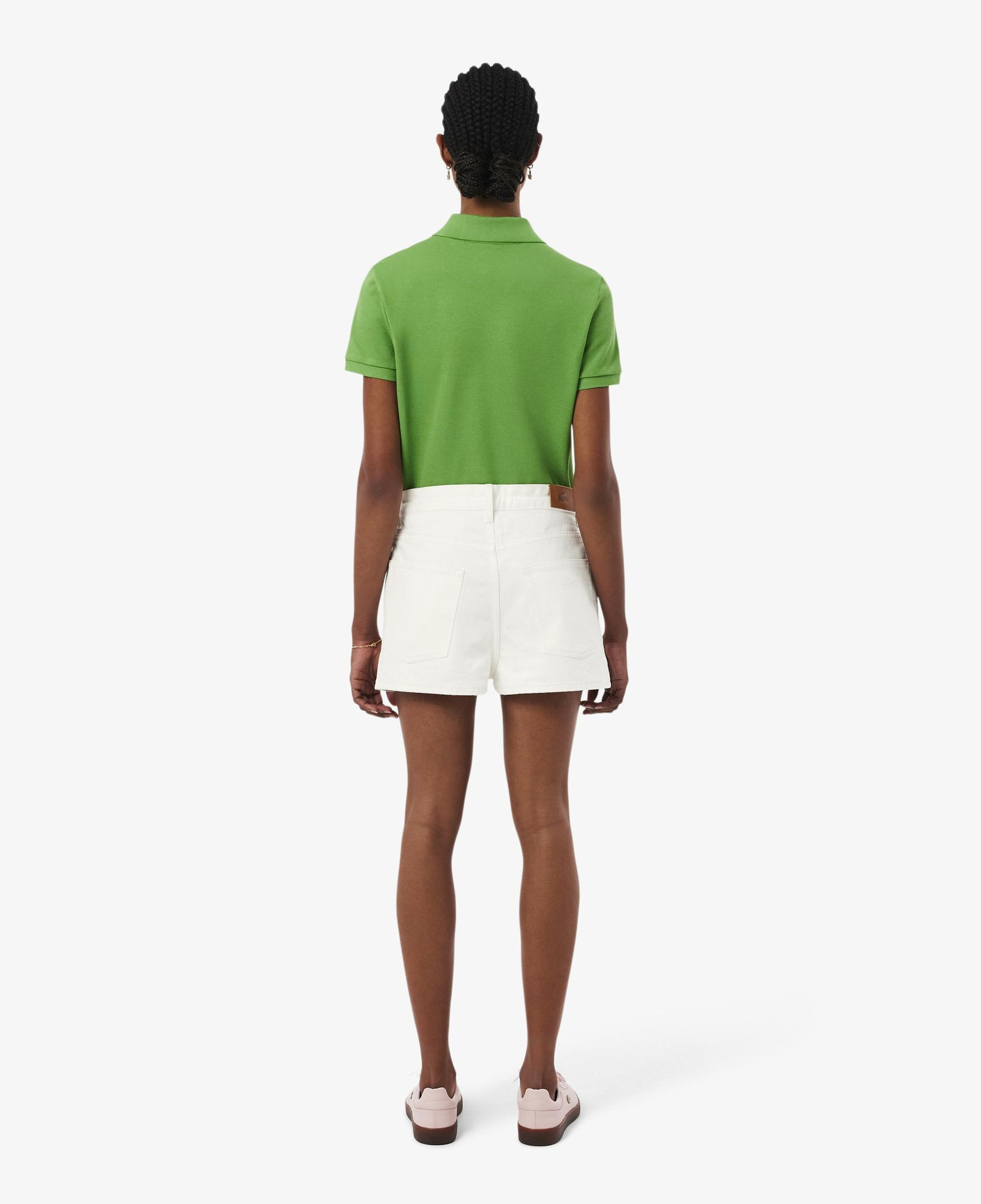 Lacoste Kadın Wide Leg Denim Beyaz Şort