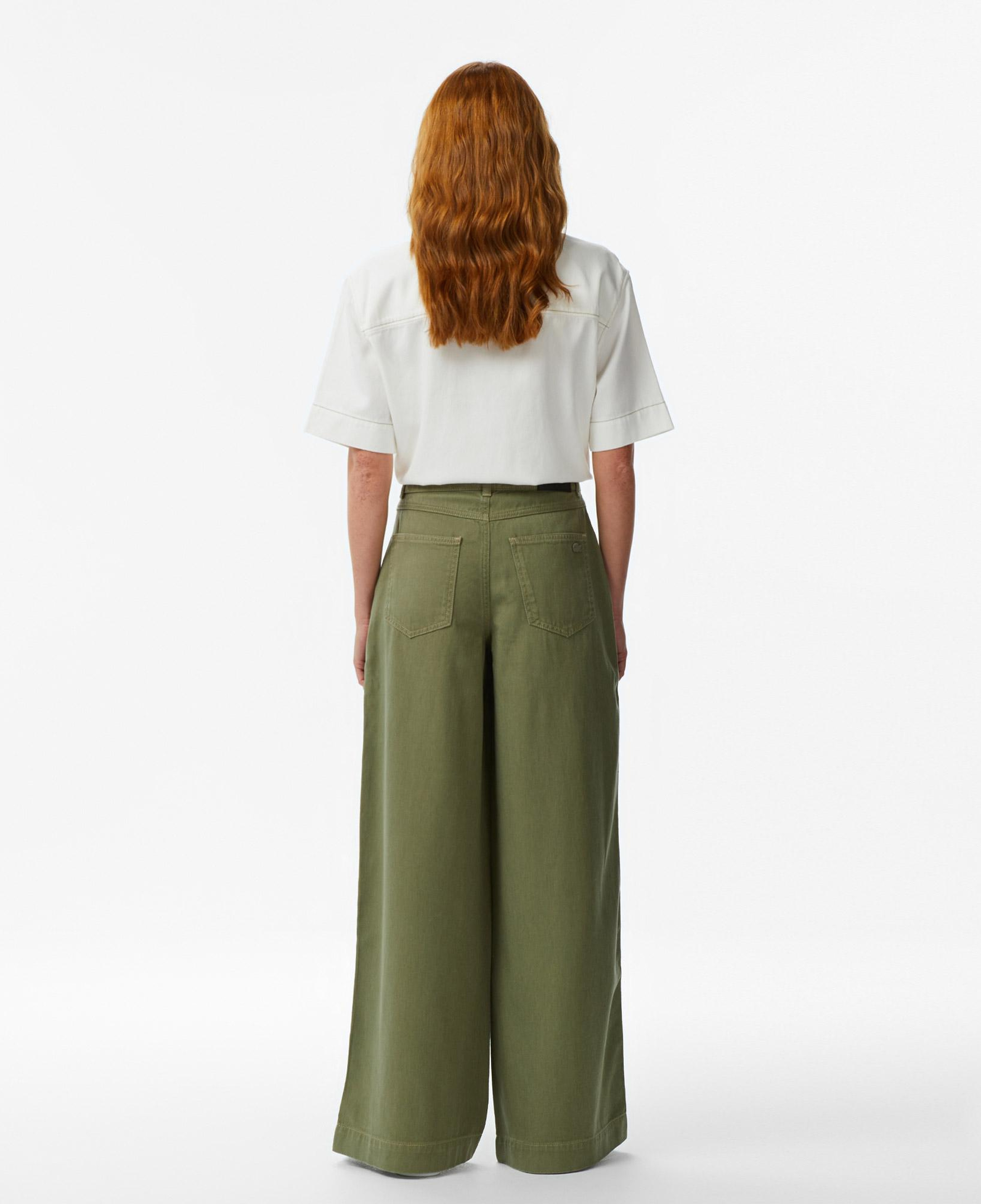 Lacoste Kadın Regular Fit Haki Jean Pantolon