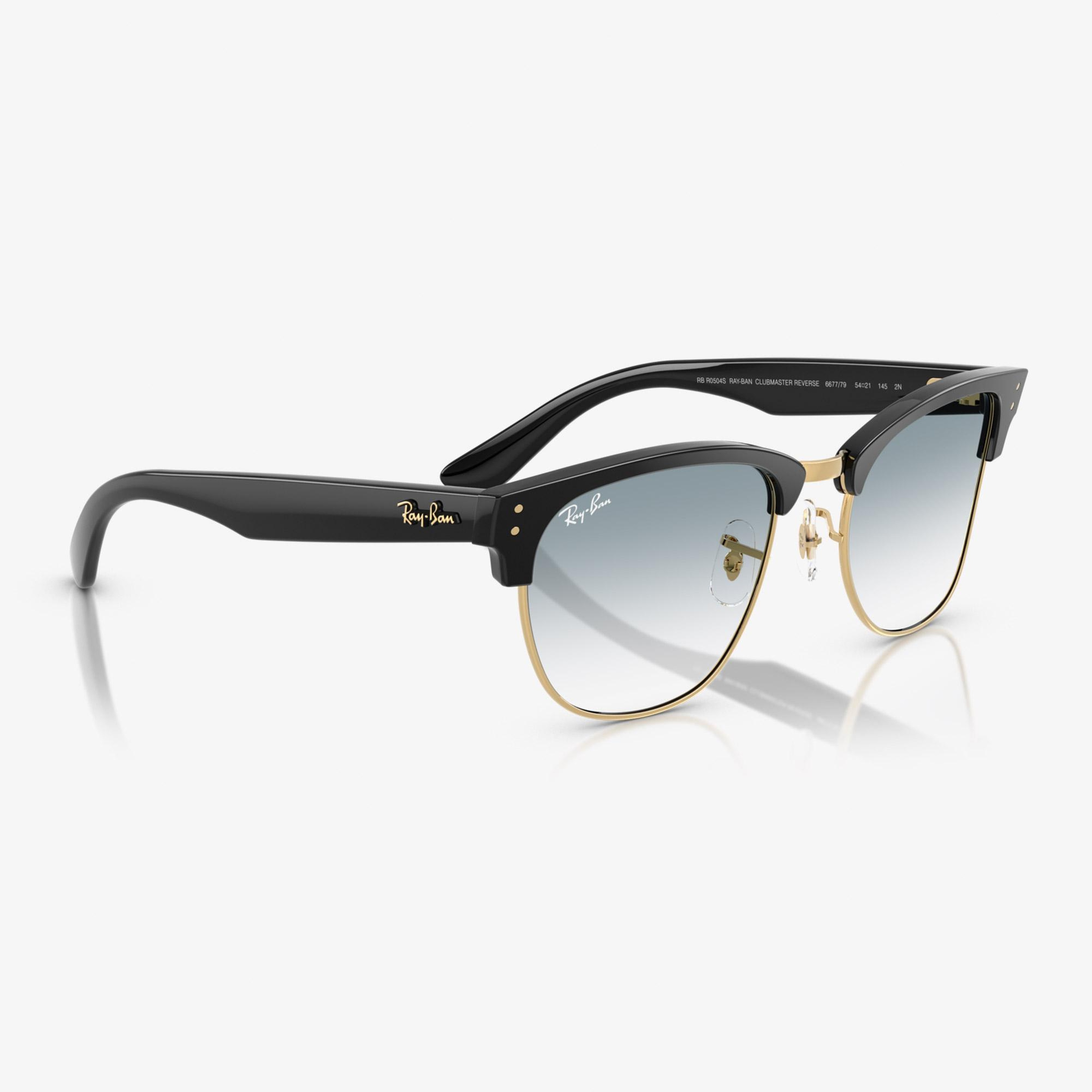 Ray-Ban Clubmaster Reverse Unisex Siyah Güneş Gözlüğü