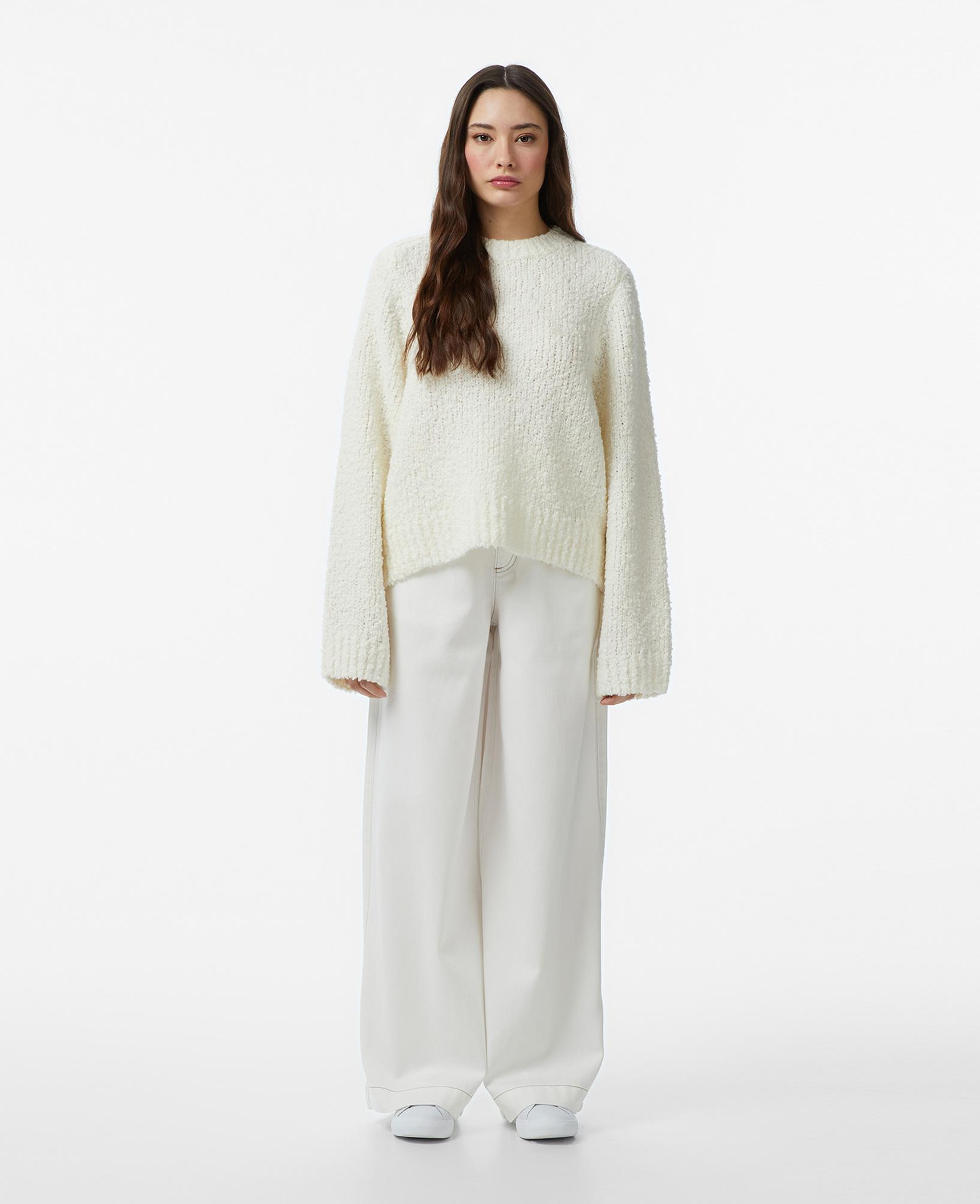 Lacoste Kadın Regular Fit Krem Jean Pantolon