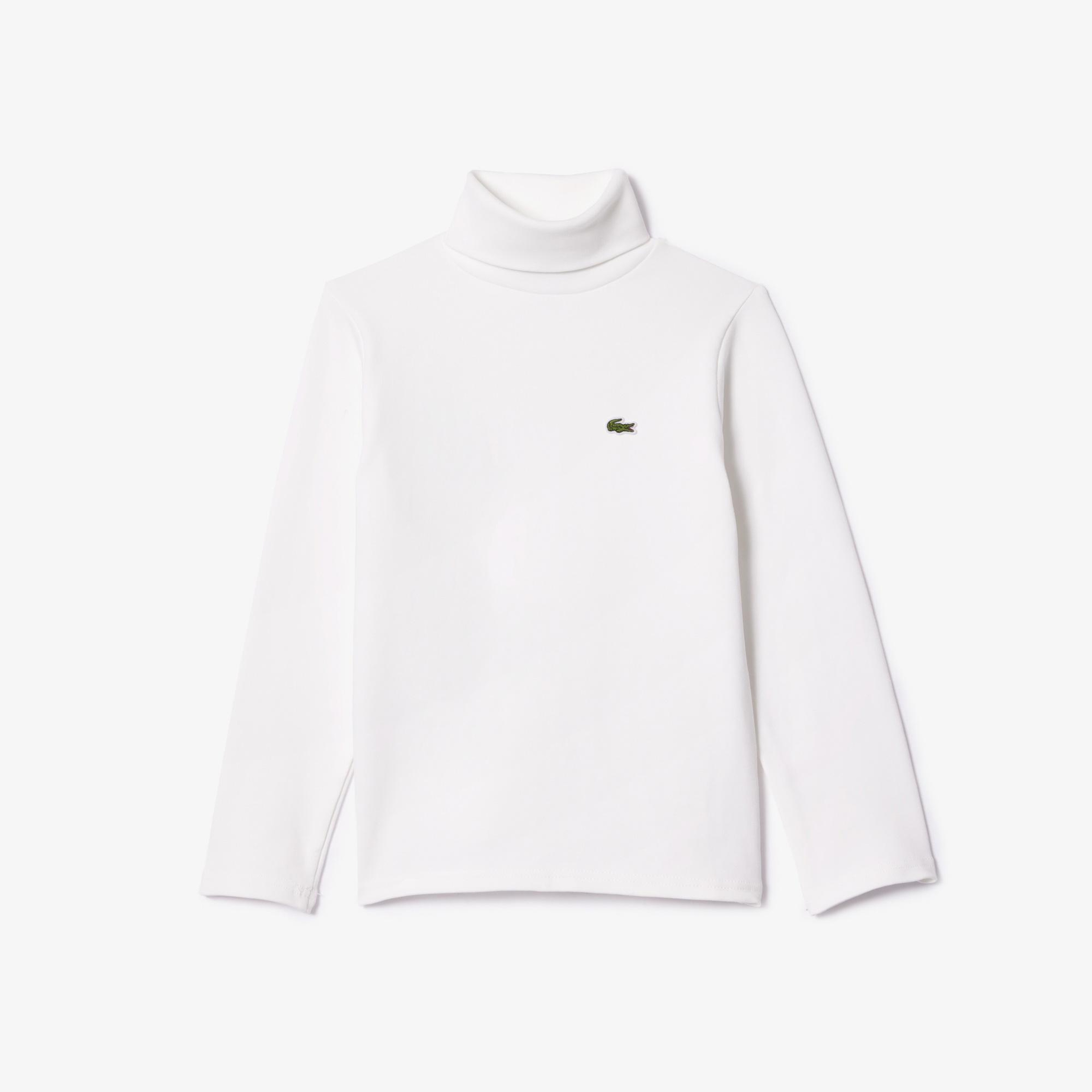 Lacoste Çocuk Bisiklet Yaka Beyaz T-Shirt