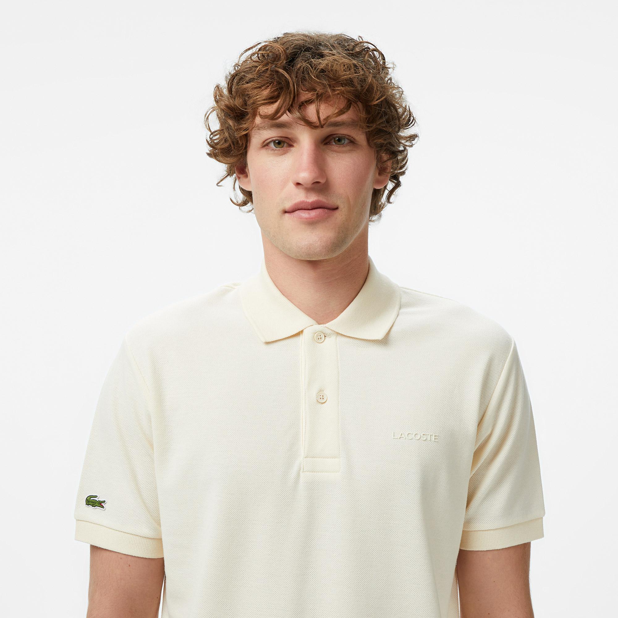 Lacoste Erkek Relaxed Fit Krem Polo