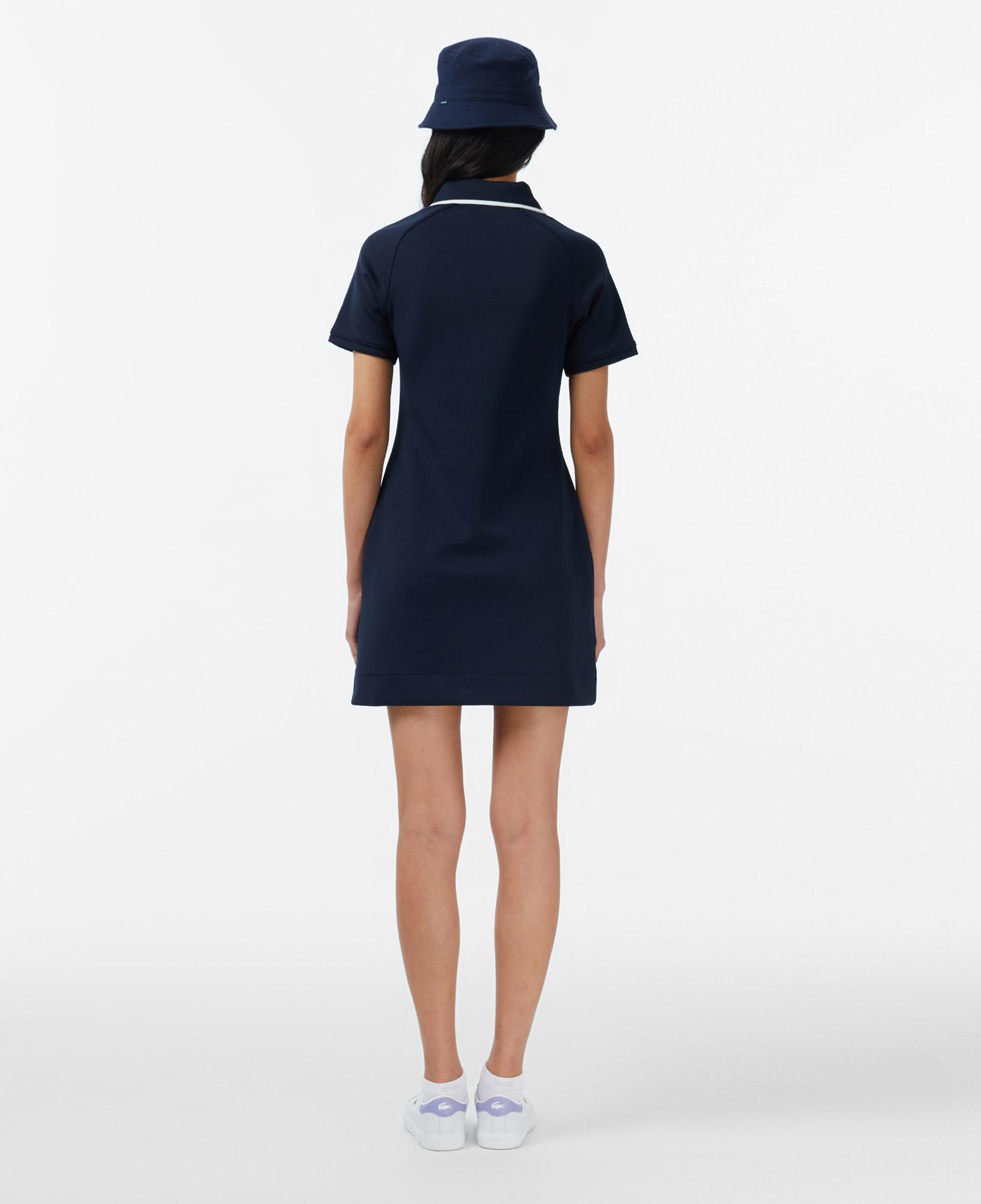 Lacoste Kadın Classic Fit Kısa Kollu Lacivert Elbise