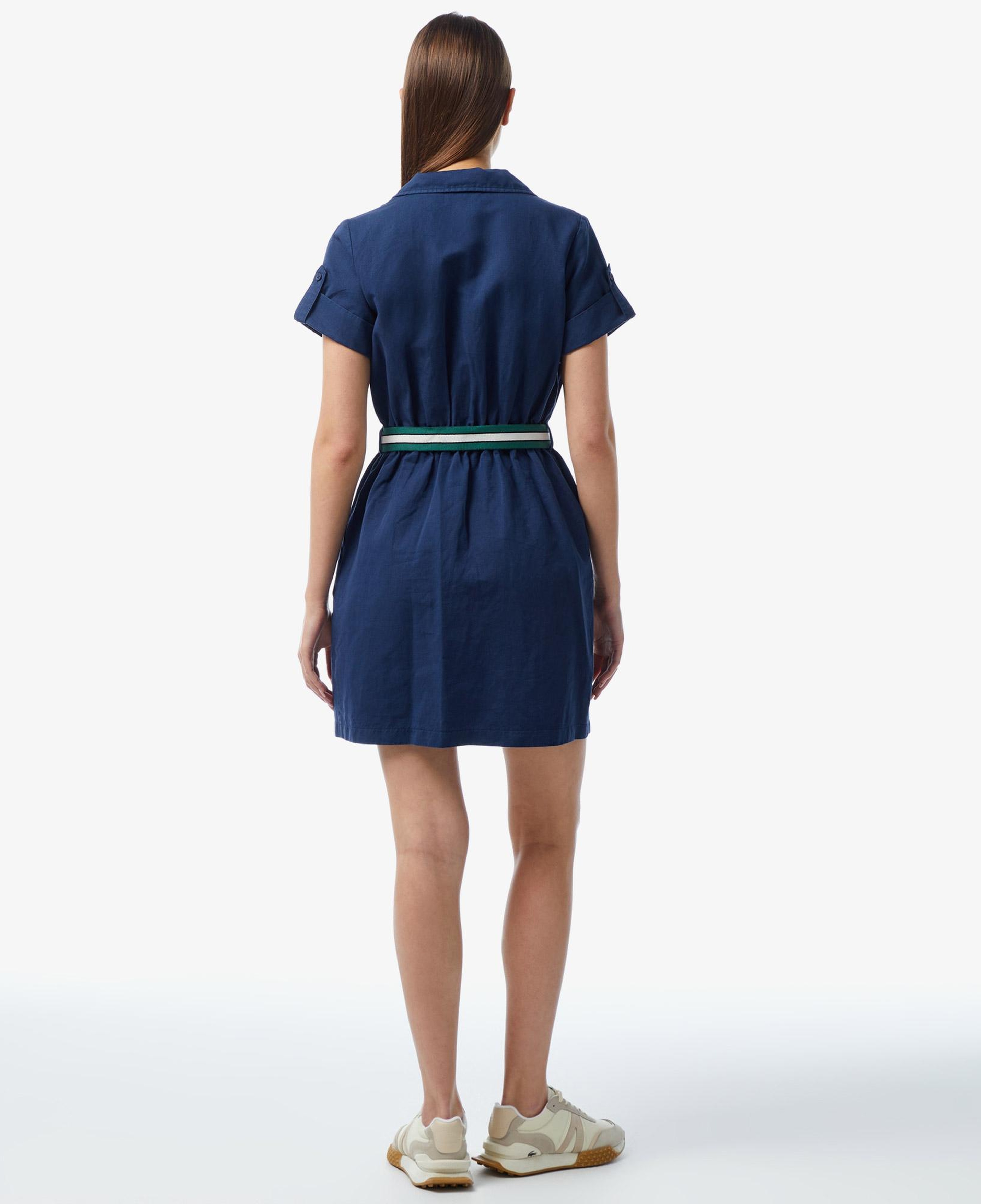 Lacoste Kadın Straight Fit Lacivert Elbise