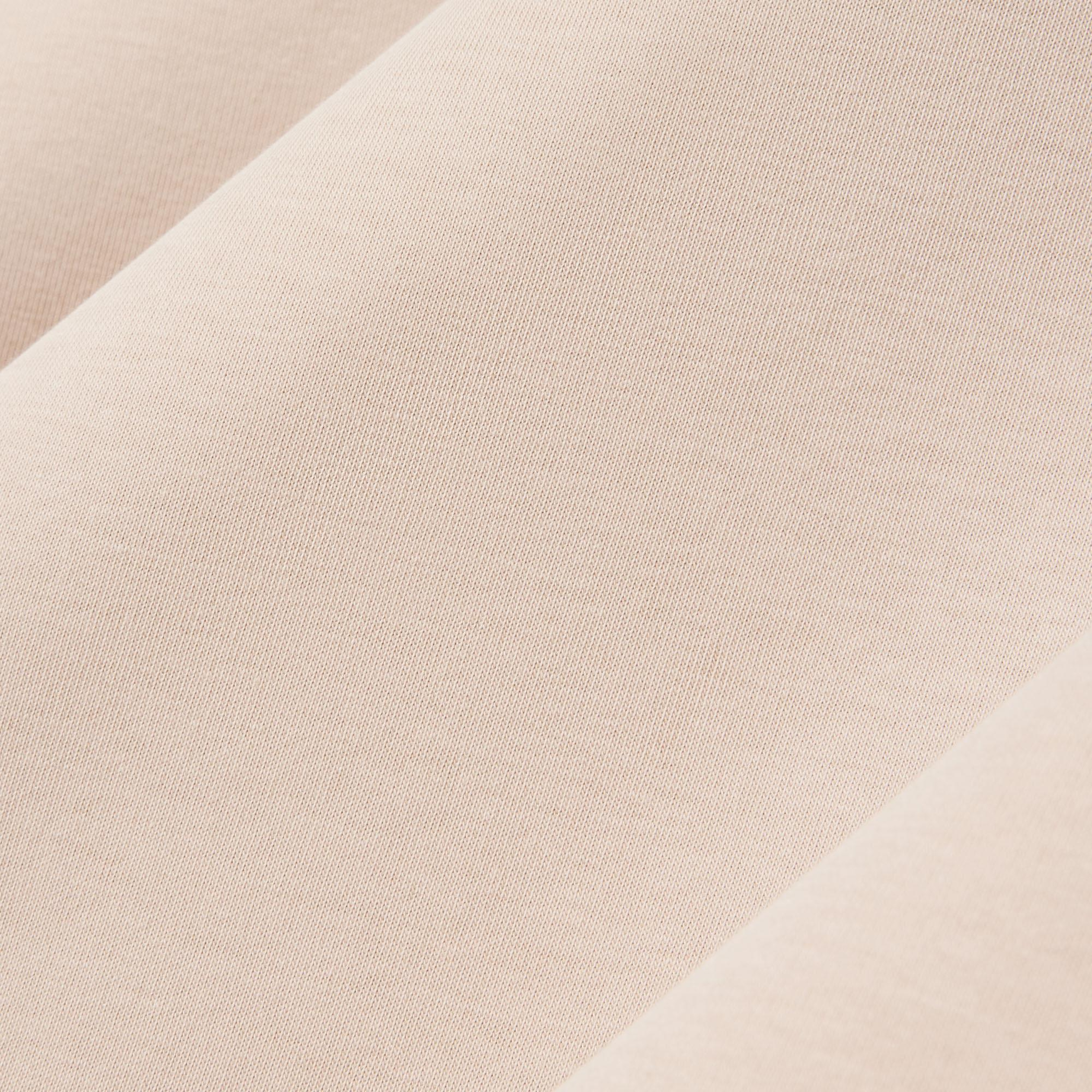 Lacoste Kadın Oversize Fit Bisiklet Yaka Bej Sweatshirt