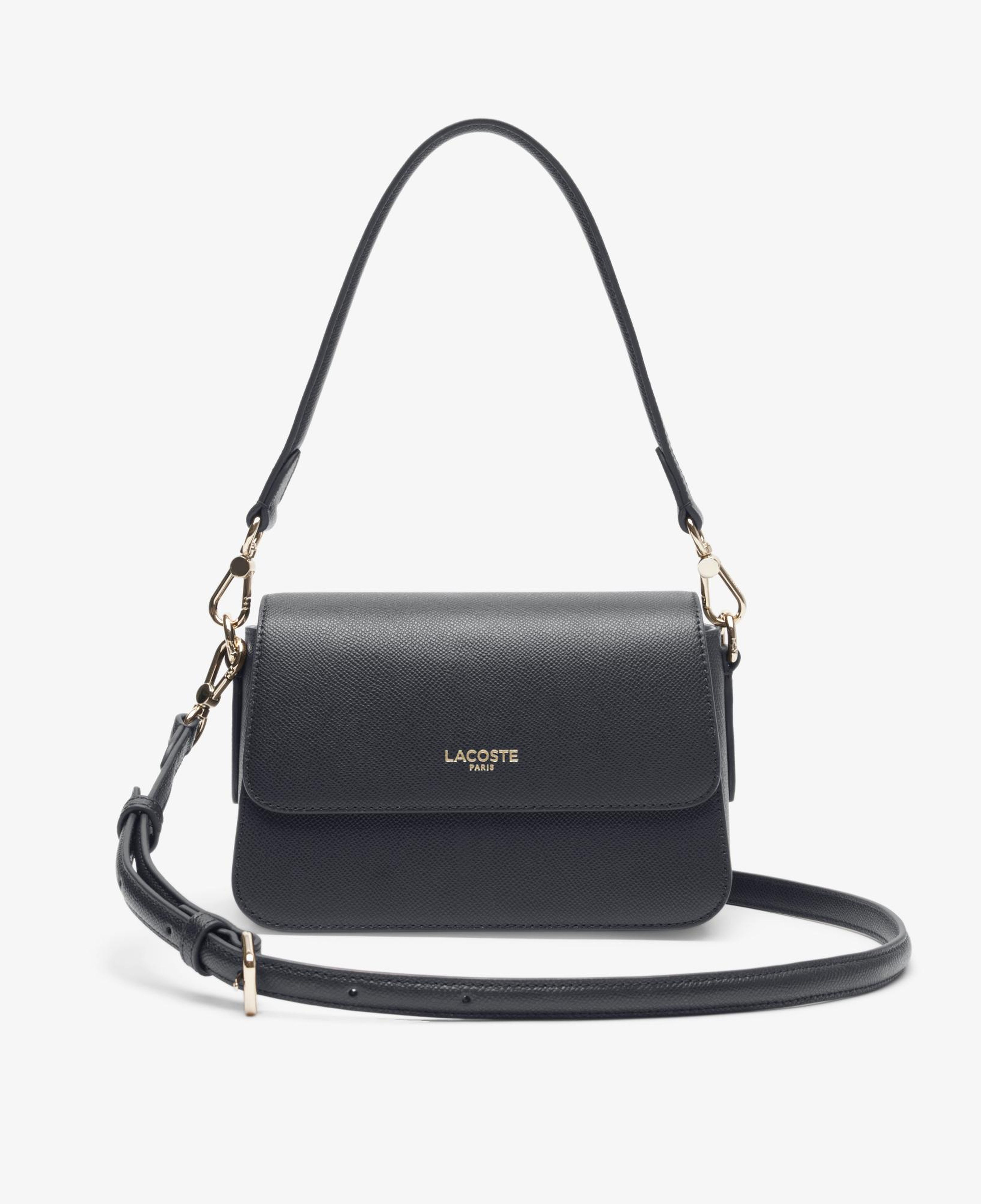 Lacoste Champs-Élysées Kadın Deri Siyah Omuz Çantası