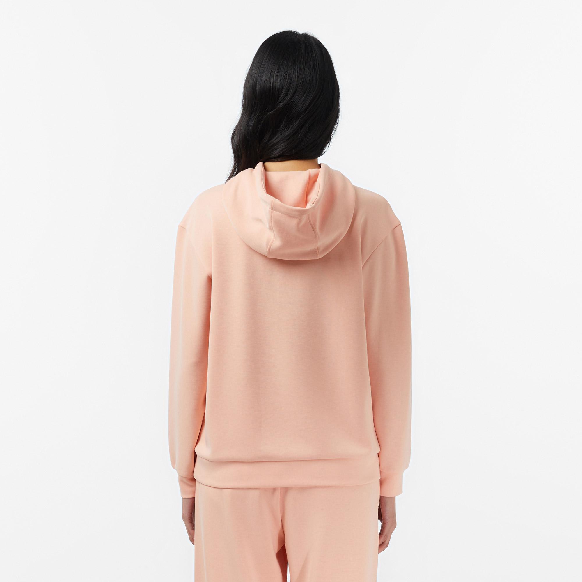 Lacoste Kadın Regular Fit Kapüşonlu Pembe Sweatshirt