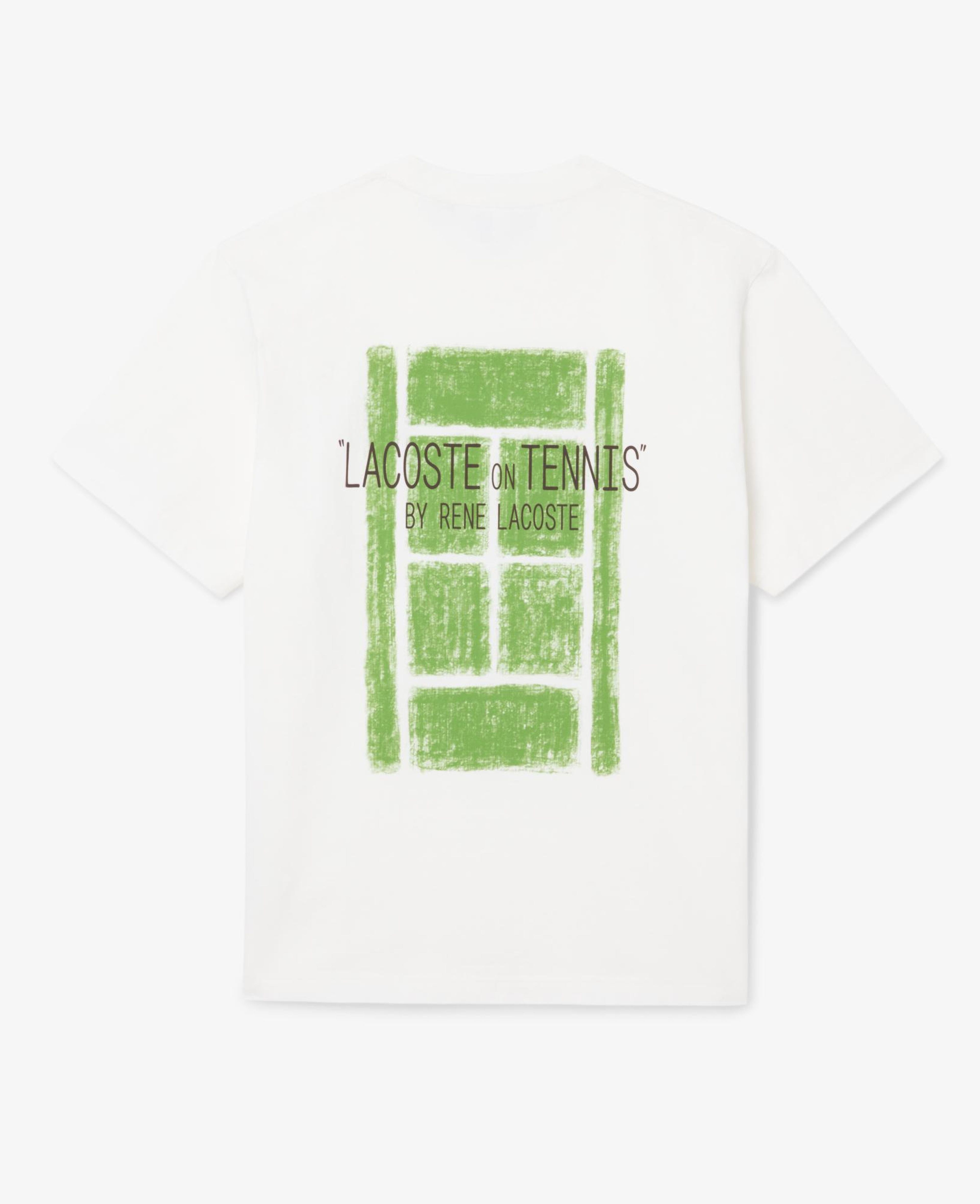 Lacoste Erkek Classic Fit Baskılı Beyaz T-Shirt