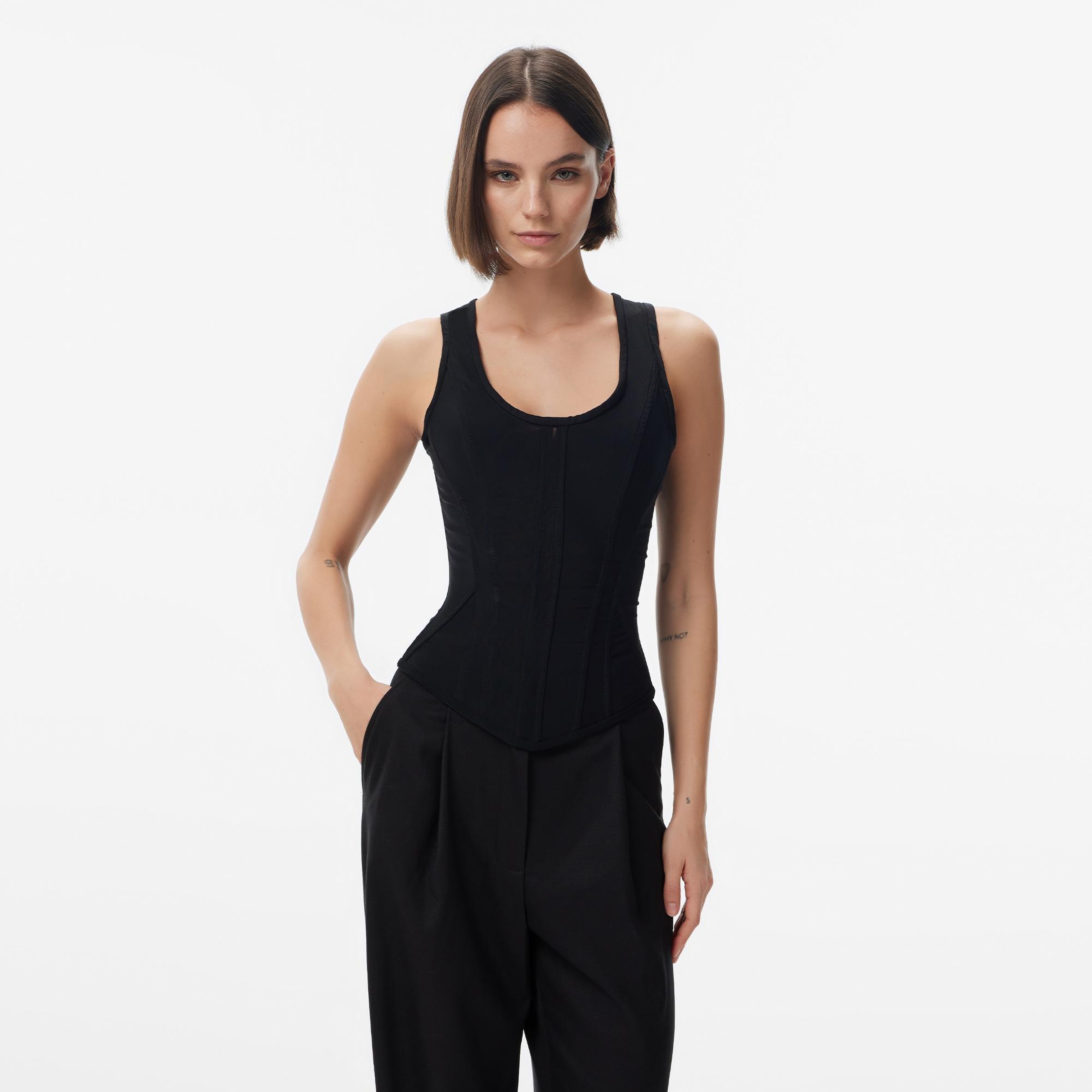 Fabby Corset Kadın Siyah Body