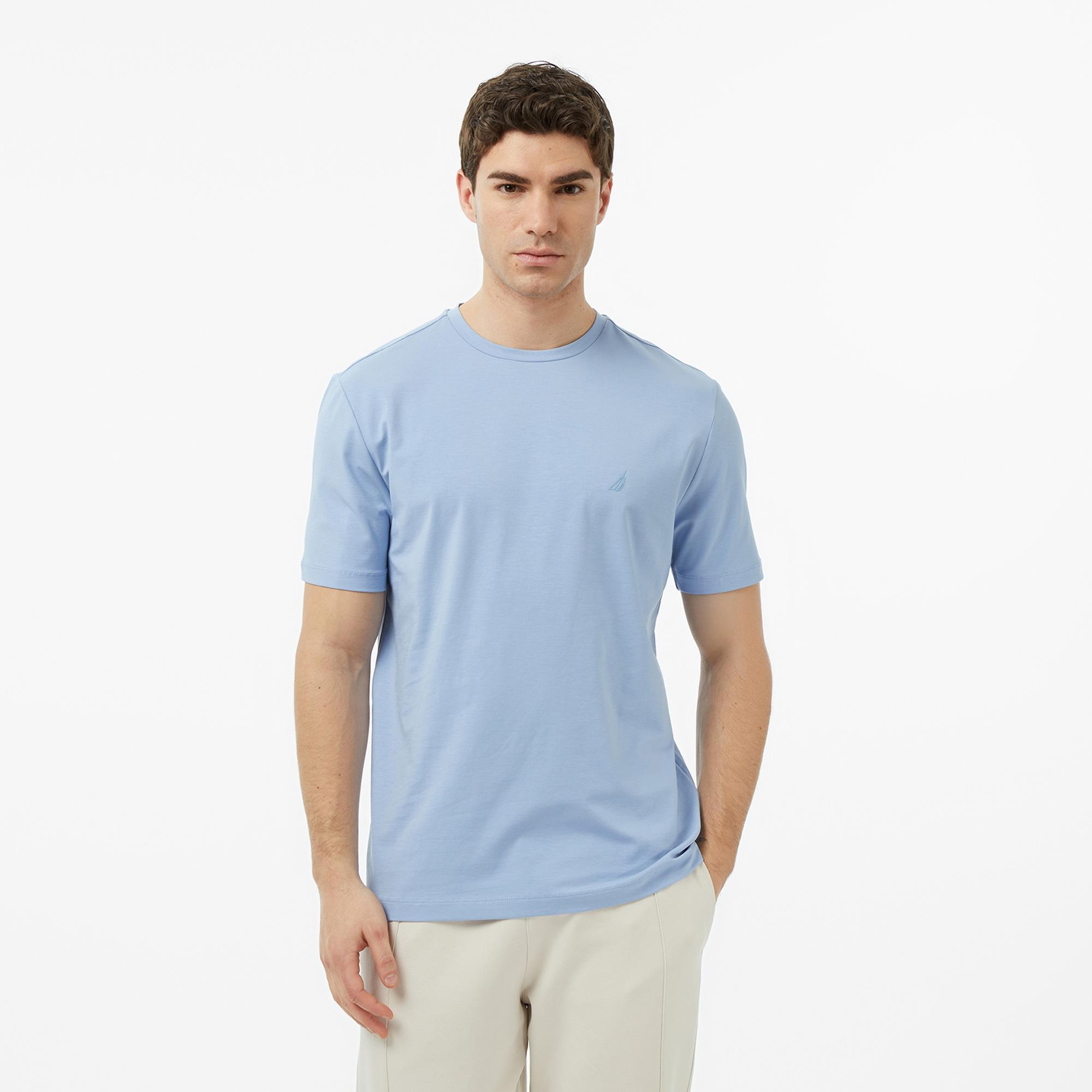 Nautica Erkek Mavi Regular Fit T-Shirt