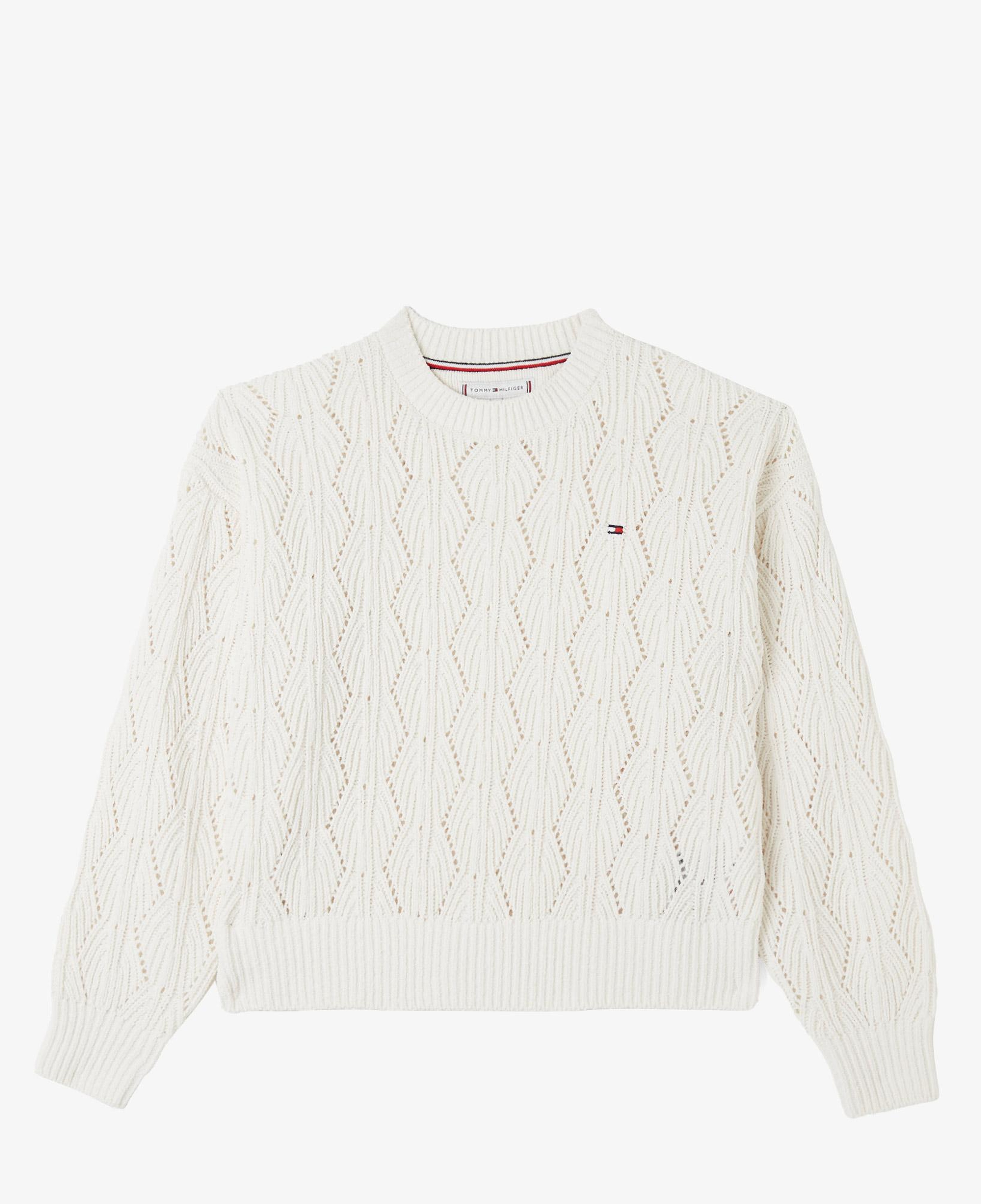 Tommy Hilfiger Chenılle Çocuk Sarı Kazak