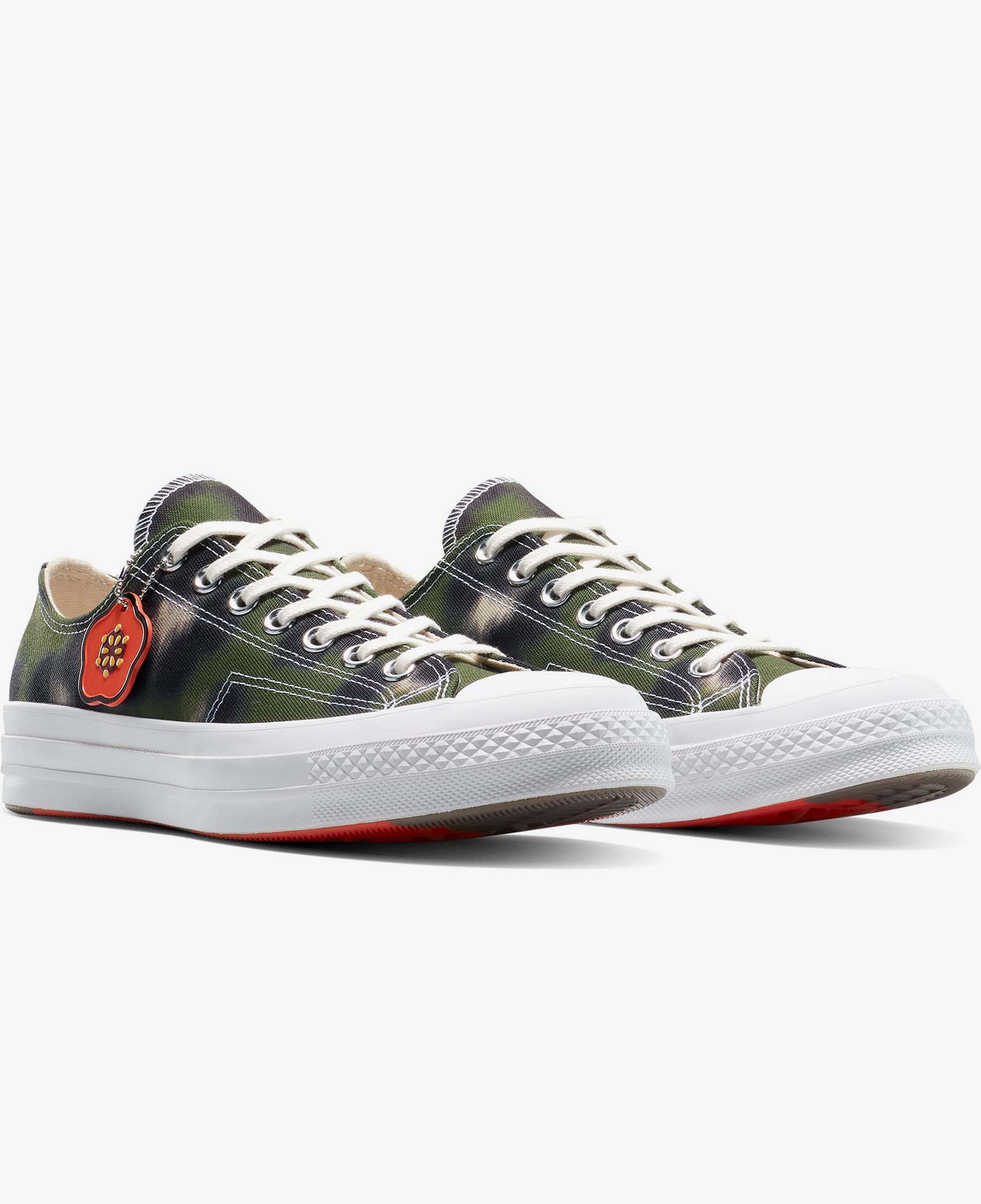 Converse x Kenzo Unisex Yeşil Chuck 70 Sneaker