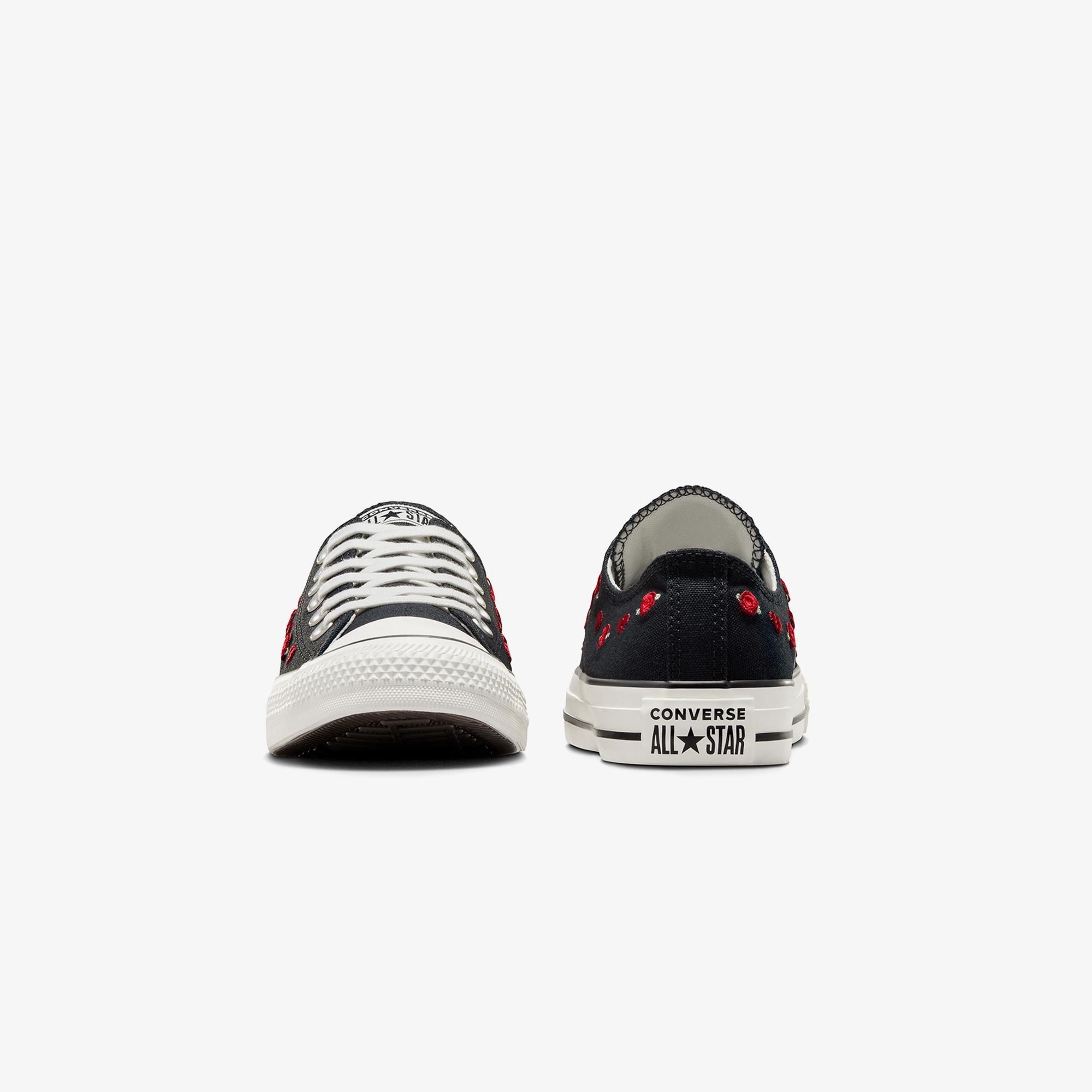 Converse Chuck Taylor All Star Valentine's Day Roses Kadın Siyah Sneaker